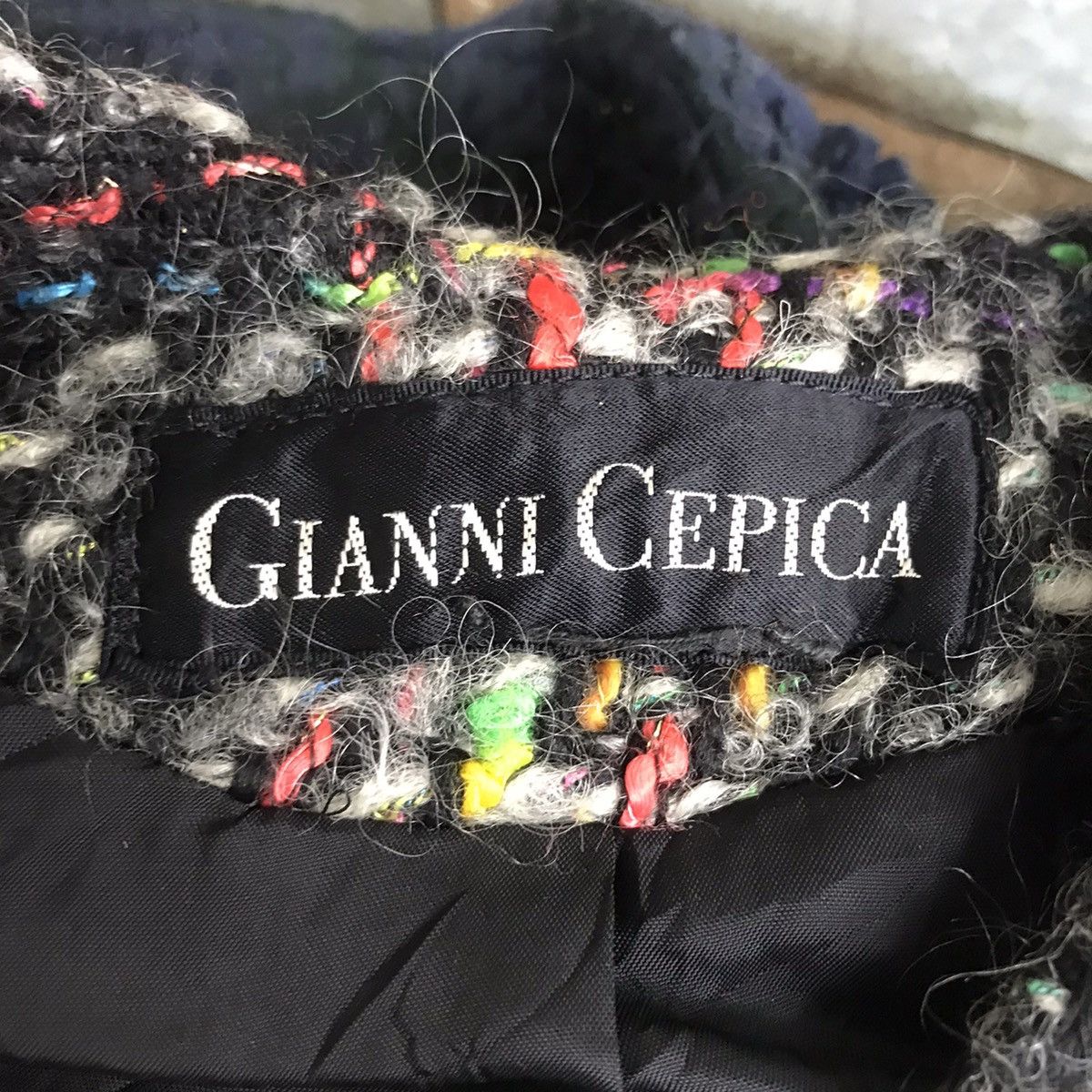 Vintage Vintage GIANNI CEPICA Wool Tweed Check Coat Size S / US 4 / IT 40 - 5 Thumbnail