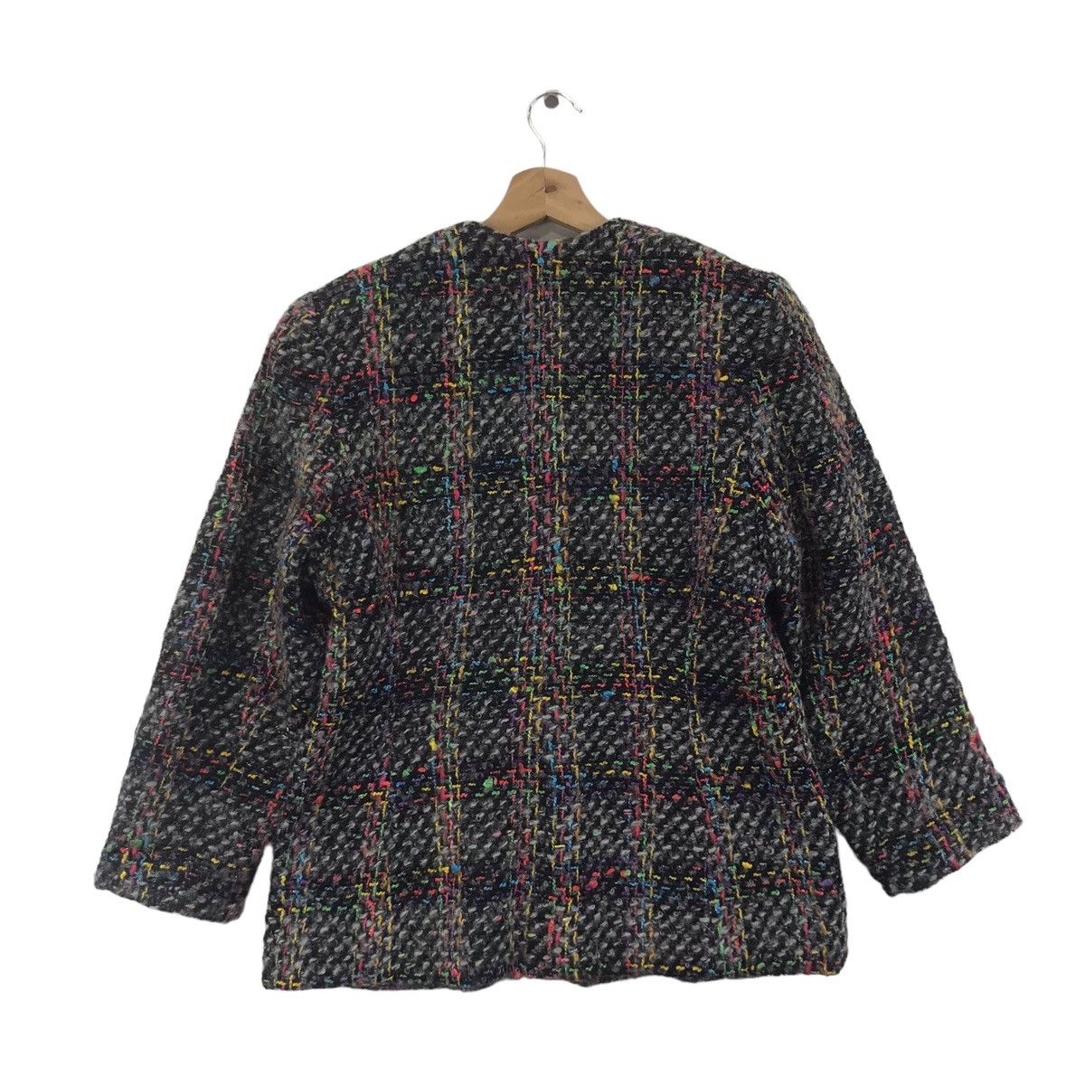 Vintage Vintage GIANNI CEPICA Wool Tweed Check Coat Size S / US 4 / IT 40 - 6 Thumbnail