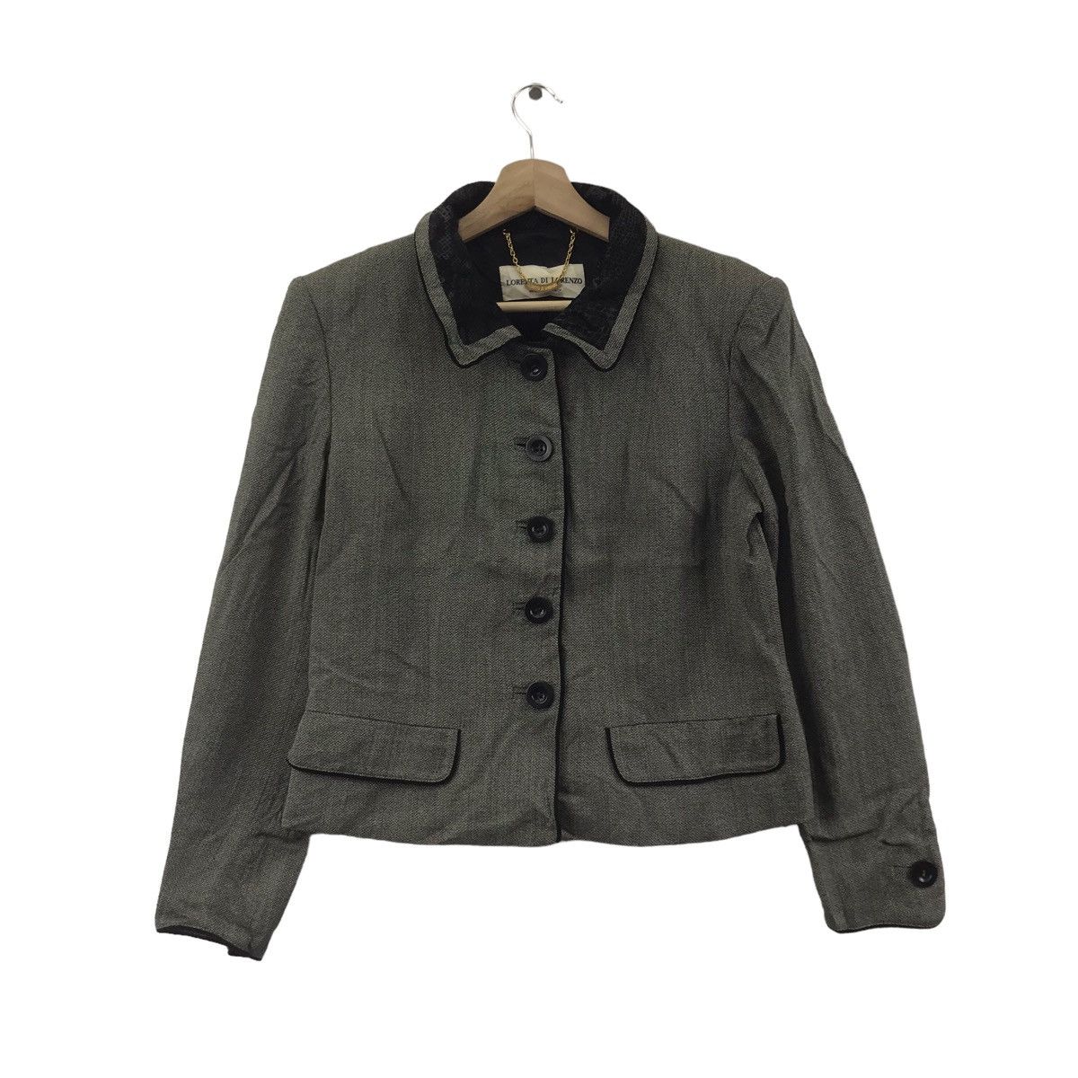 Vintage Vintage LORETTA DI LORENZO Italian Brand Grey Coat Size XS / US 0-2 / IT 36-38 - 1 Thumbnail