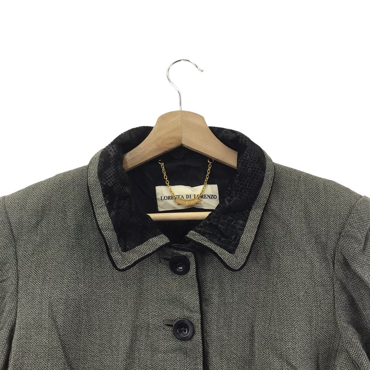 Vintage Vintage LORETTA DI LORENZO Italian Brand Grey Coat Size XS / US 0-2 / IT 36-38 - 2 Thumbnail
