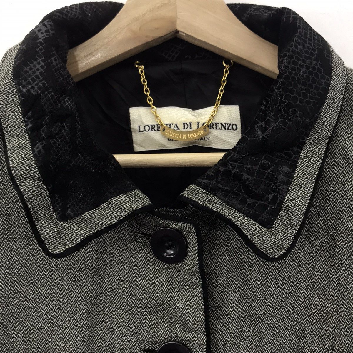 Vintage Vintage LORETTA DI LORENZO Italian Brand Grey Coat Size XS / US 0-2 / IT 36-38 - 3 Thumbnail