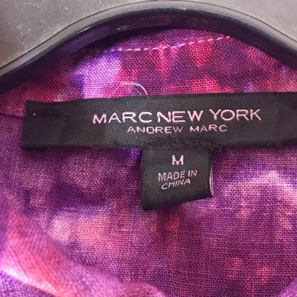 Andrew Marc Andrew Marc Purple linen Sleeveless Medium Dyed Size M / US 6-8 / IT 42-44 - 3 Thumbnail