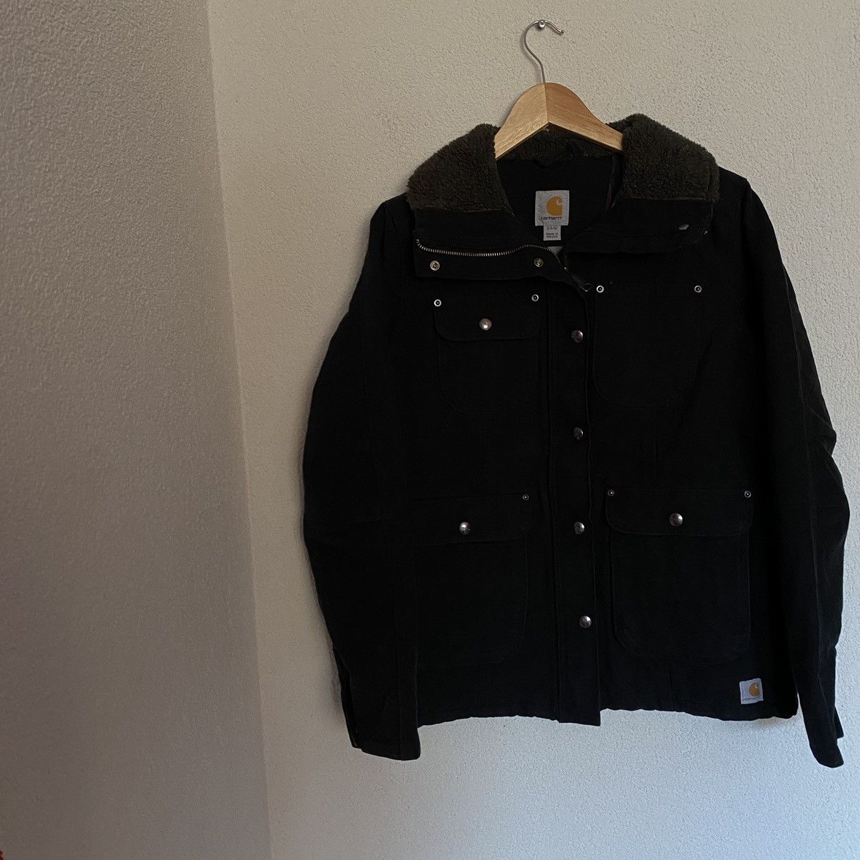 image of Carhartt Sherpa Jacket in Black, Men's (Size Small)