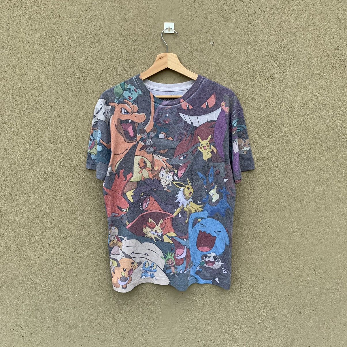 Nintendo Vintage Pokemon Full Printed Tshirt Legendary Pokemon Size US M / EU 48-50 / 2 - 1 Thumbnail
