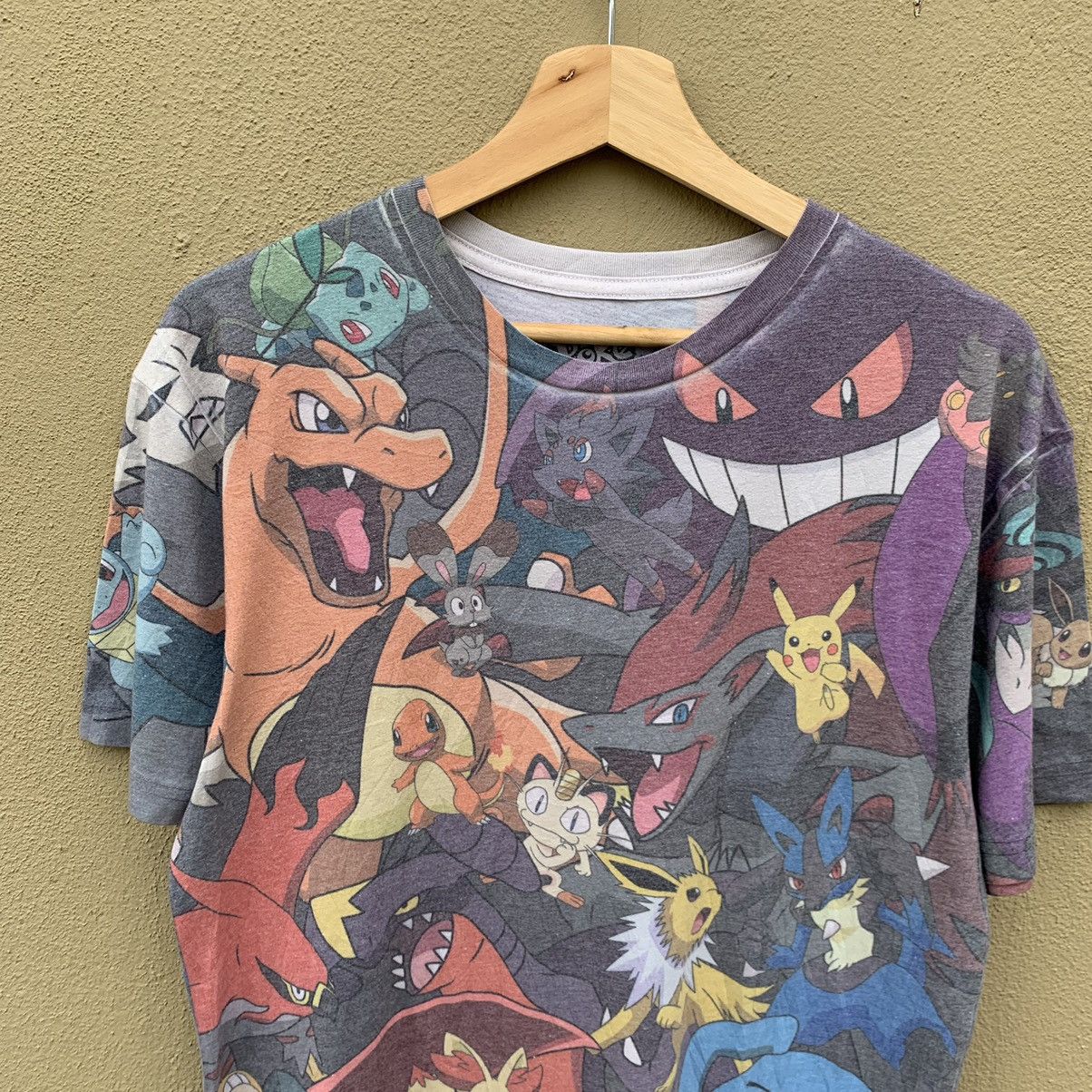 Nintendo Vintage Pokemon Full Printed Tshirt Legendary Pokemon Size US M / EU 48-50 / 2 - 2 Thumbnail