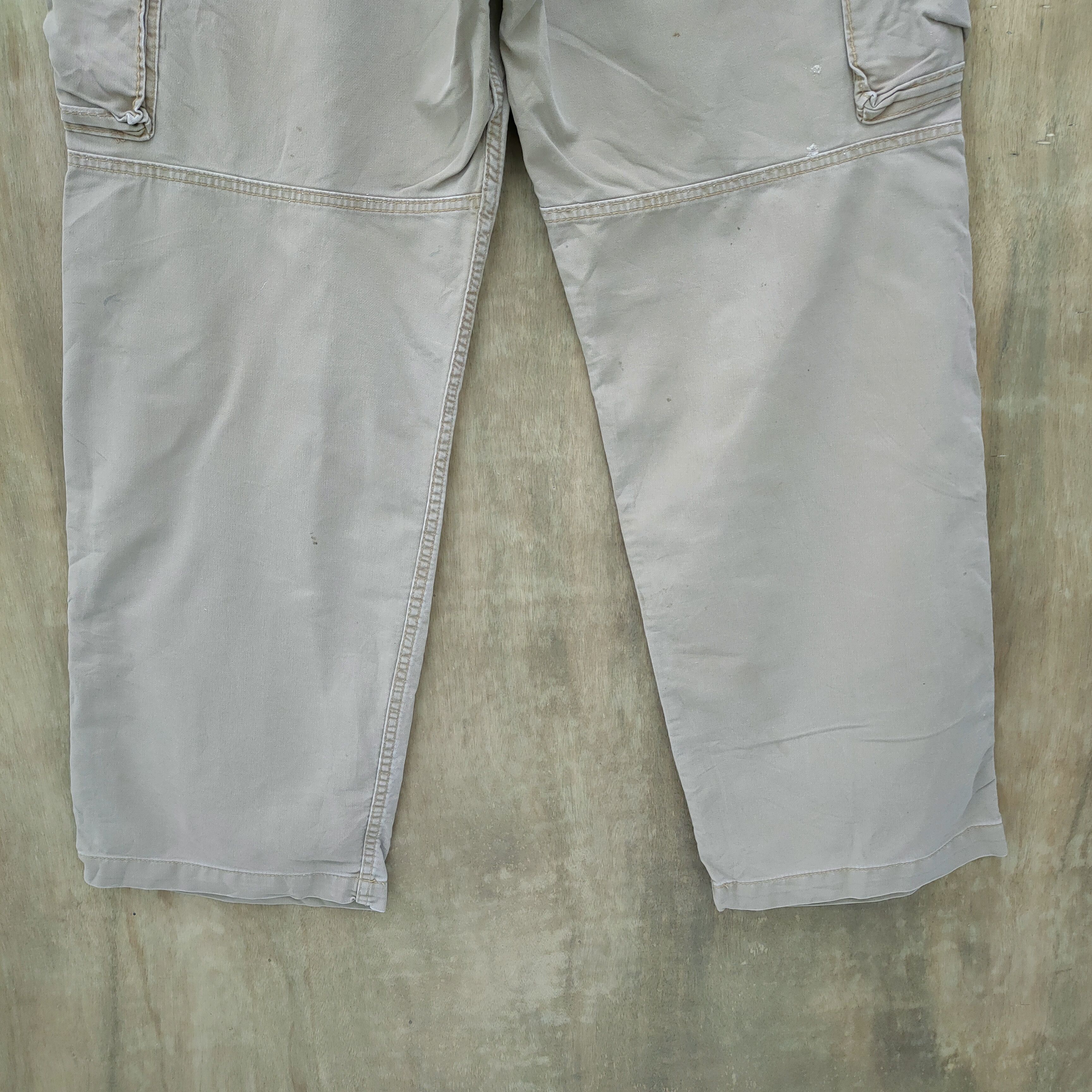 Japanese Brand × Vintage EVENRIVER BAGGY CARGO PANTS FADED DEMAGE KNEE Size US 34 / EU 50 - 9 Thumbnail