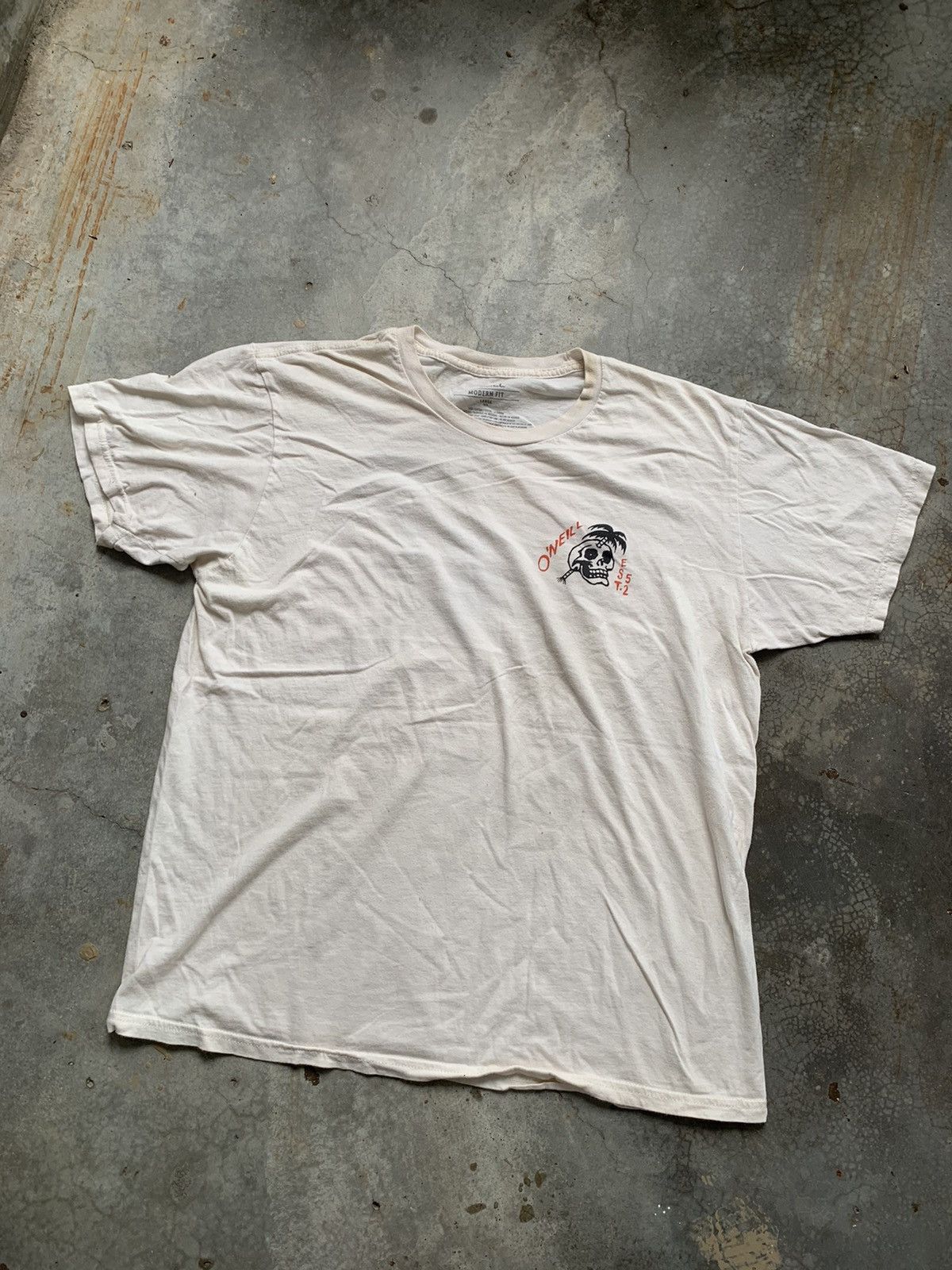 O'Neill Oneil OverPrint Skull Surf Tshirt Size US L / EU 52-54 / 3 - 2 Thumbnail