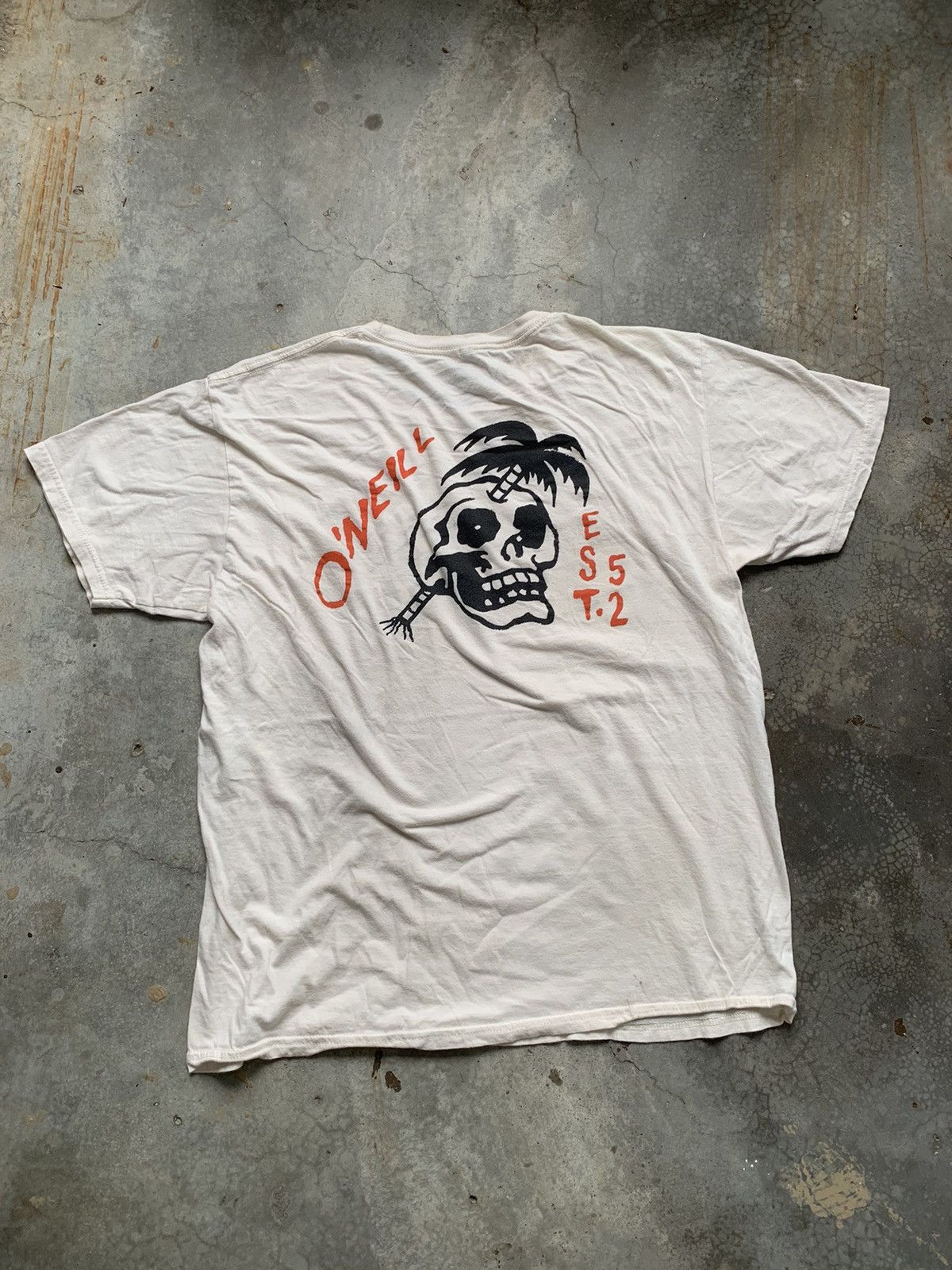 O'Neill Oneil OverPrint Skull Surf Tshirt Size US L / EU 52-54 / 3 - 1 Thumbnail