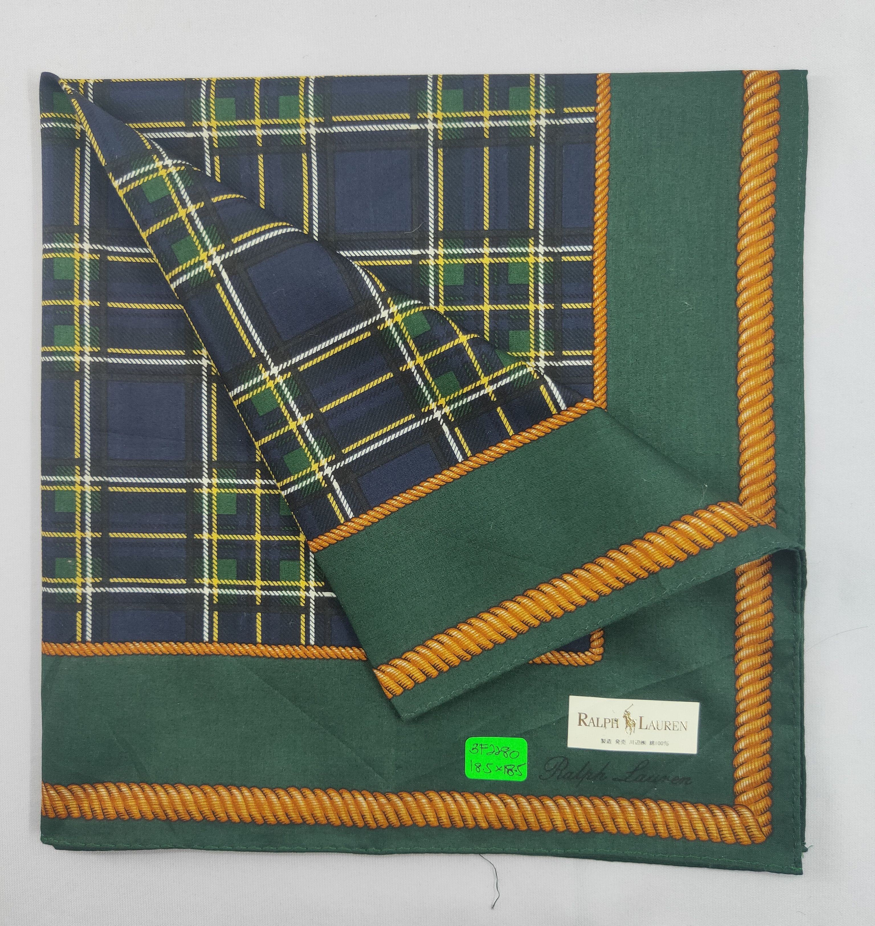 Polo Ralph Lauren × Vintage Polo Ralph Lauren Handkerchief headscarf Bandana - 3F2280 Size ONE SIZE - 1 Thumbnail
