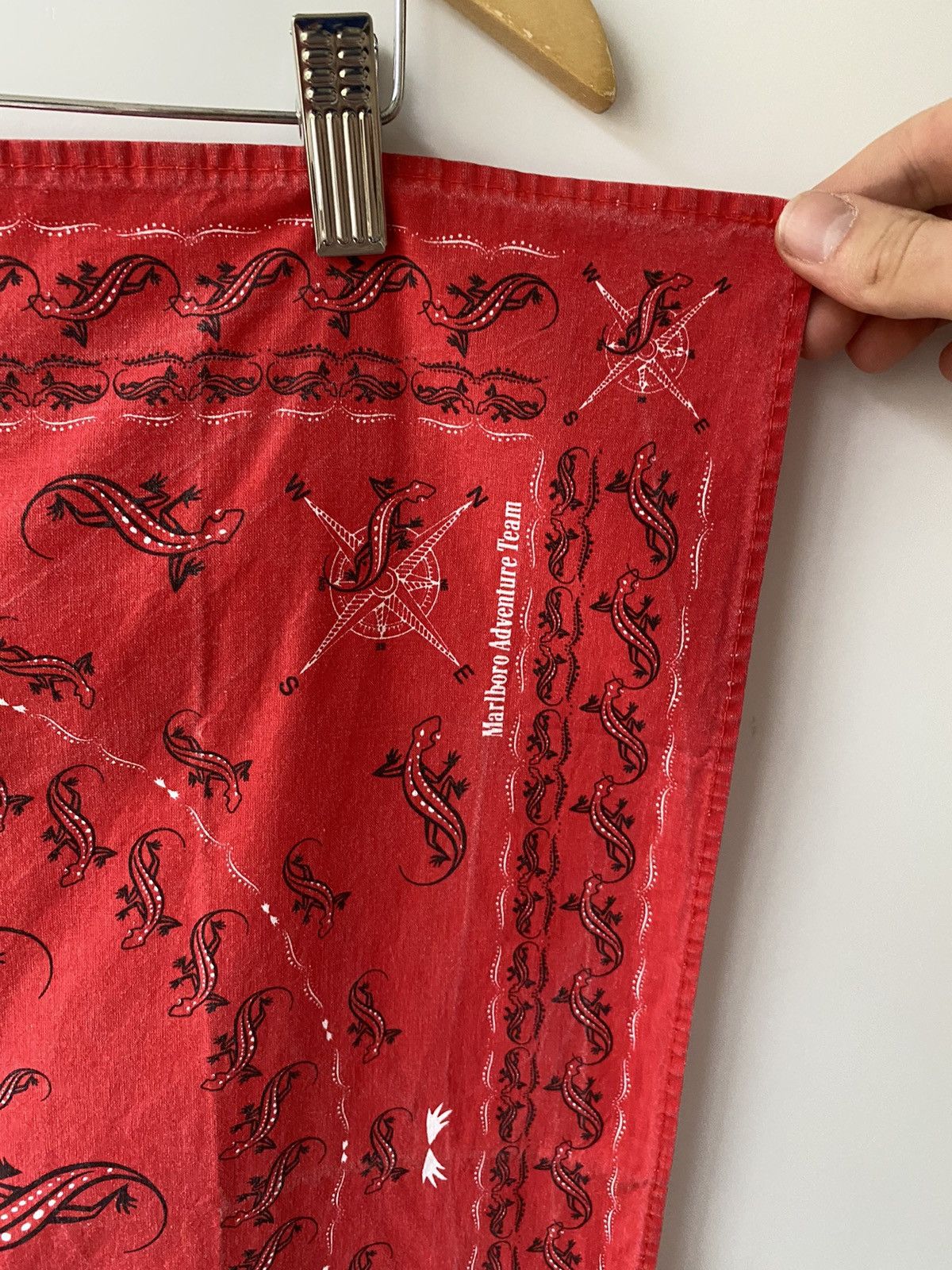 Marlboro 🇺🇸 Vintage 90s Marlboro Bandana Handkerchief Neckerchief Size ONE SIZE - 4 Thumbnail