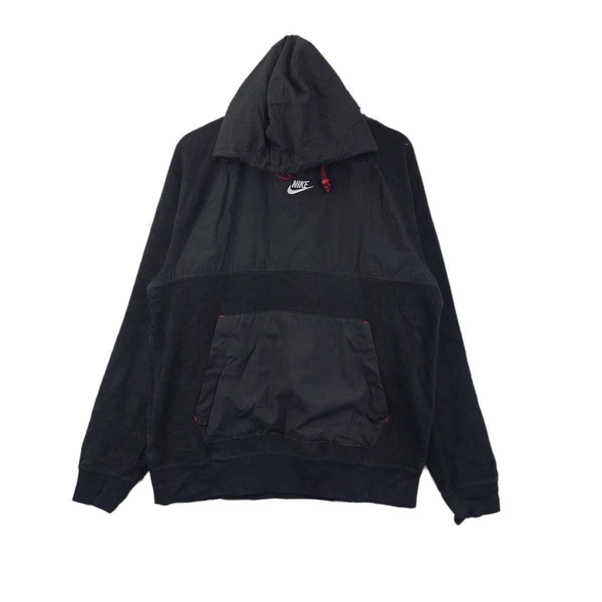 Nike NIKE SWOOSH Center Logo Fleece Black Hoodie Size US L / EU 52-54 / 3 - 1 Thumbnail
