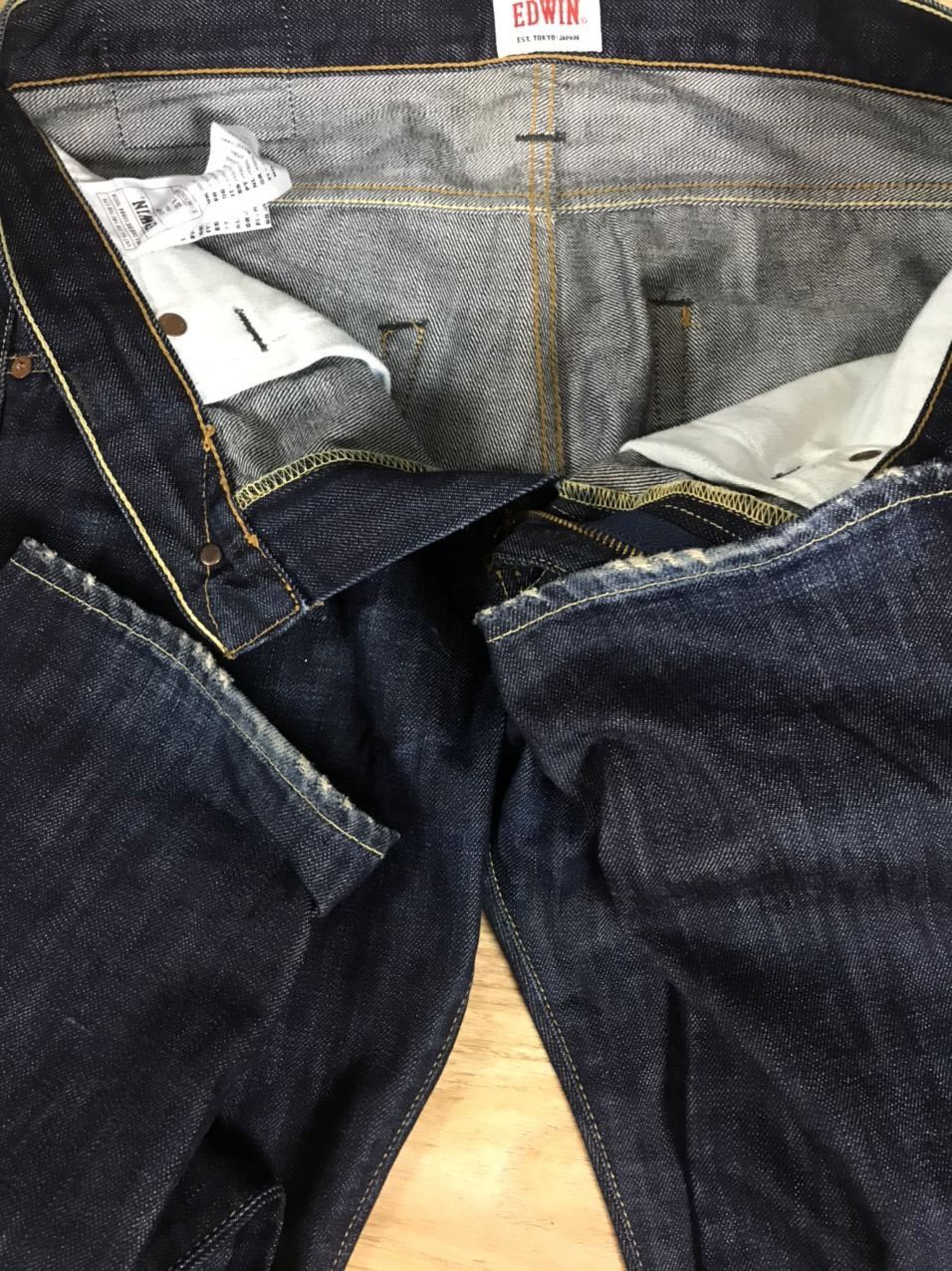 Edwin Edwin Japanese brand navy blue jeans 30x32 Size US 30 / EU 46 - 4 Thumbnail