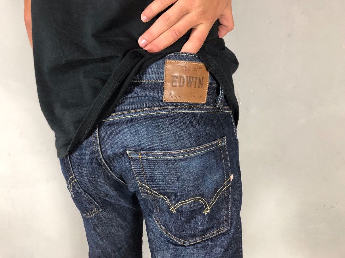 Edwin Edwin Japanese brand navy blue jeans 30x32 Size US 30 / EU 46 - 9 Thumbnail