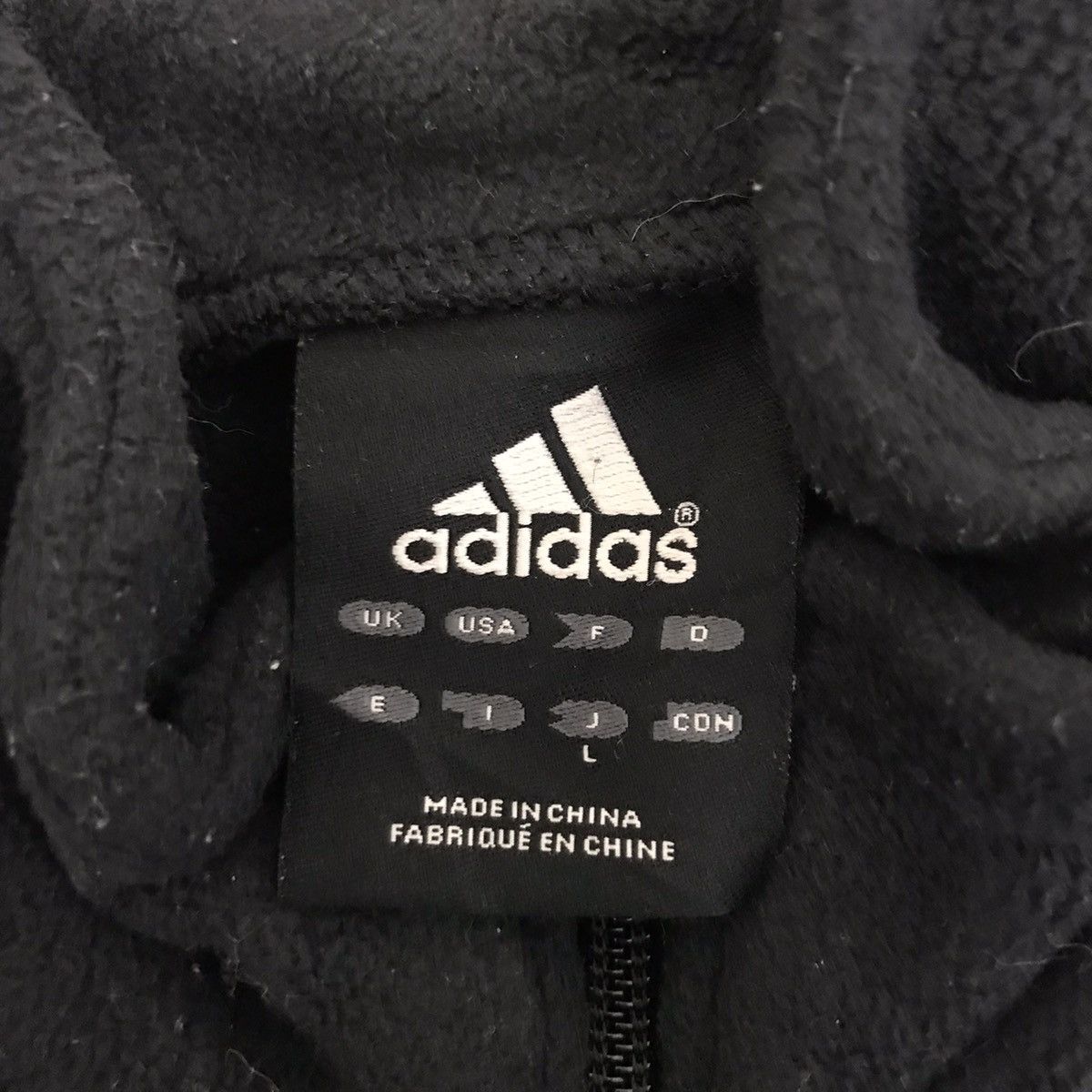 Adidas ADIDAS EQUIPMENT Track Top Line Black Fleece Sweatshirt Size US L / EU 52-54 / 3 - 4 Thumbnail