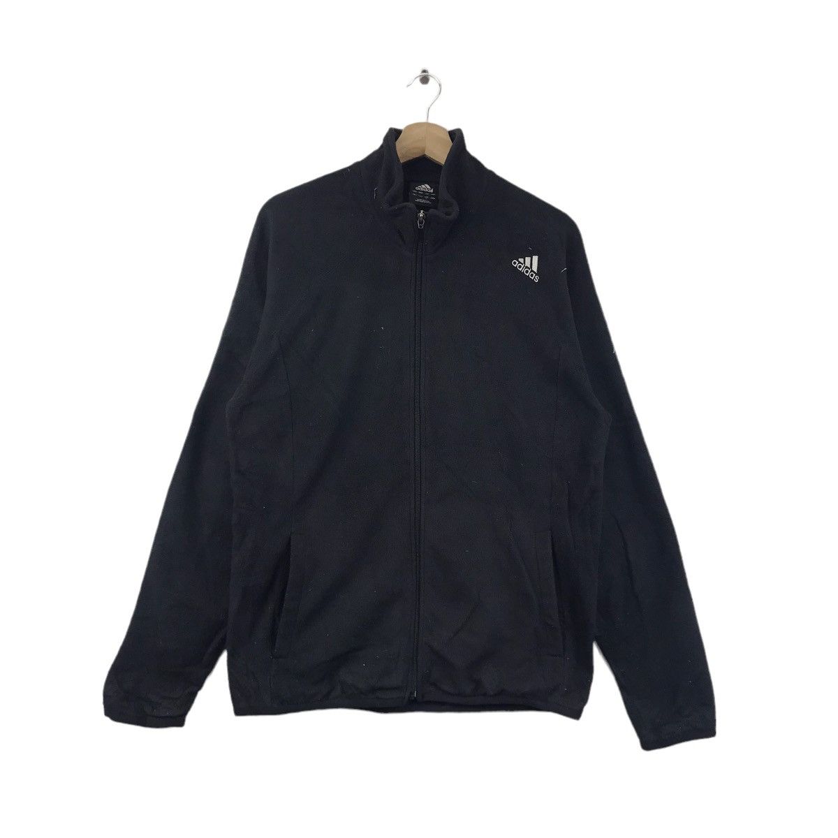 Adidas ADIDAS EQUIPMENT Track Top Line Black Fleece Sweatshirt Size US L / EU 52-54 / 3 - 1 Thumbnail