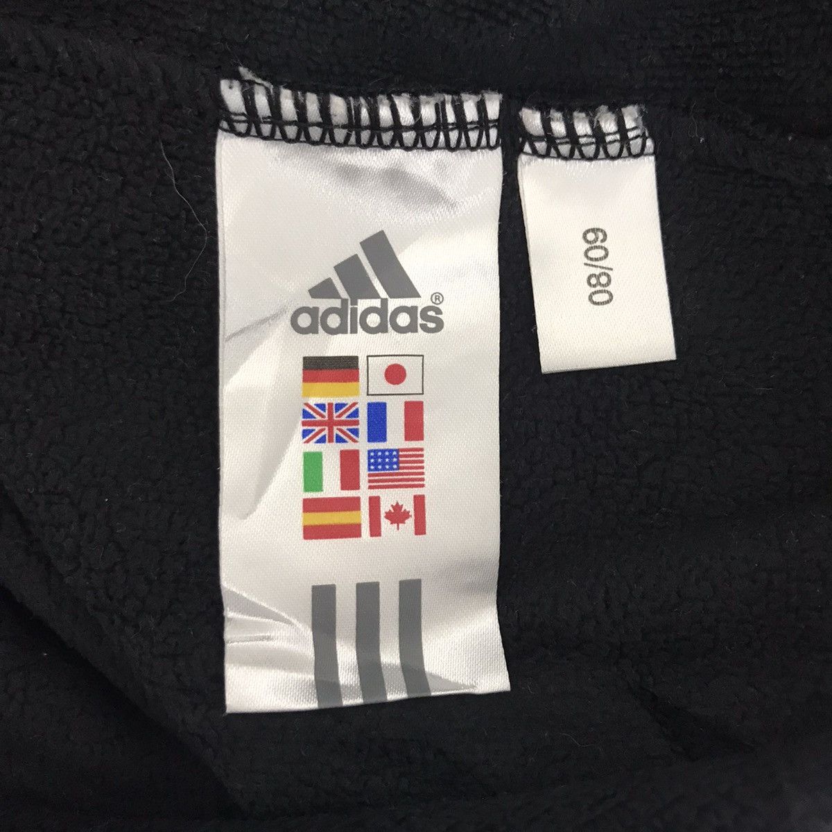 Adidas ADIDAS EQUIPMENT Track Top Line Black Fleece Sweatshirt Size US L / EU 52-54 / 3 - 5 Thumbnail