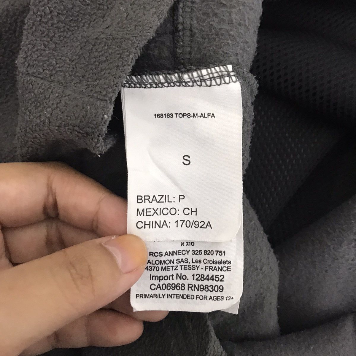 Salomon SALOMON Embroidered Logo Grey Sweater Fleece Sweatshirt Size US S / EU 44-46 / 1 - 6 Thumbnail