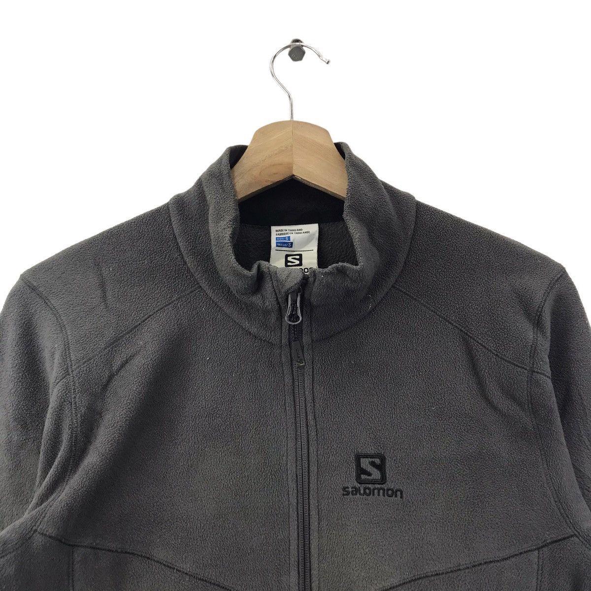 Salomon SALOMON Embroidered Logo Grey Sweater Fleece Sweatshirt Size US S / EU 44-46 / 1 - 2 Thumbnail