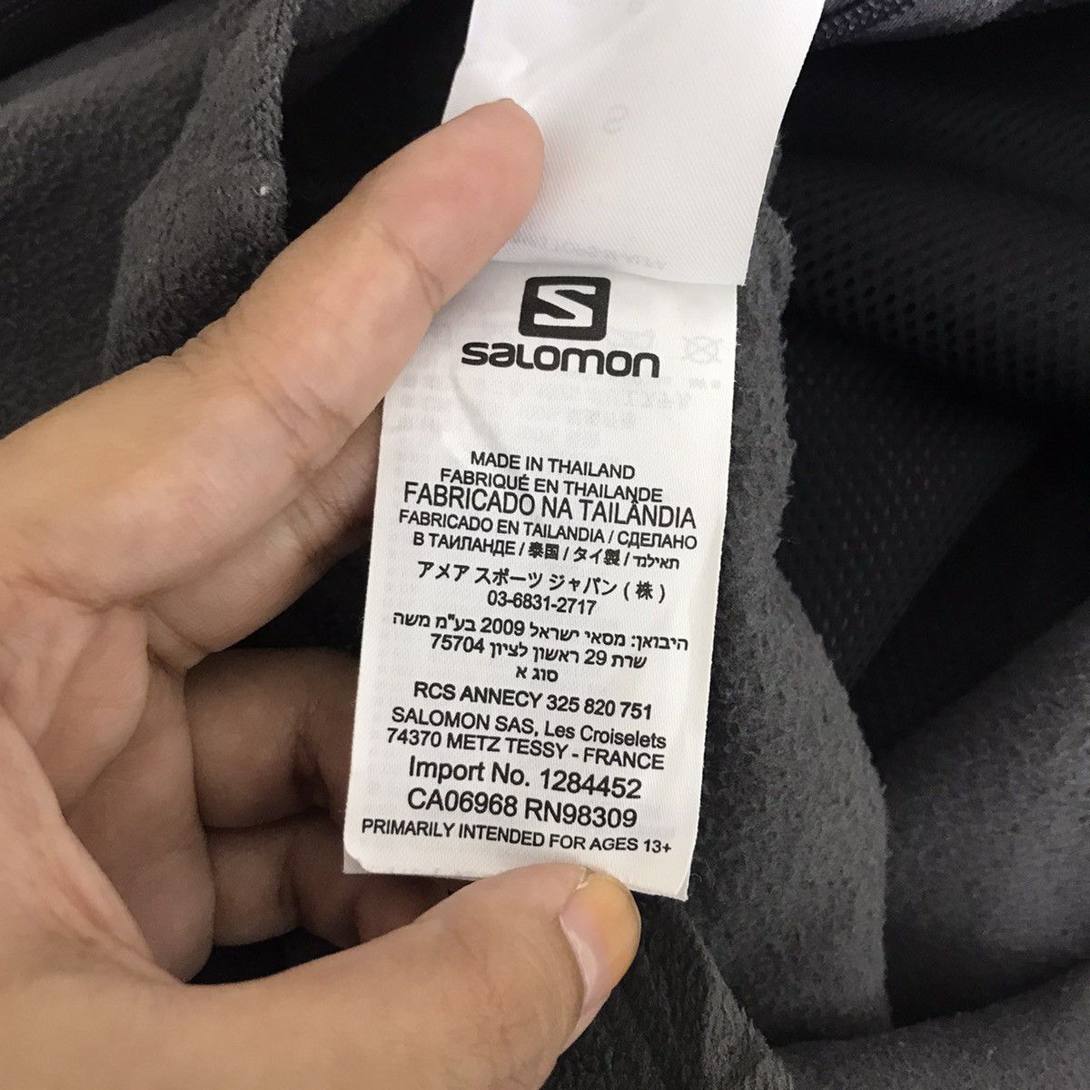 Salomon SALOMON Embroidered Logo Grey Sweater Fleece Sweatshirt Size US S / EU 44-46 / 1 - 7 Thumbnail