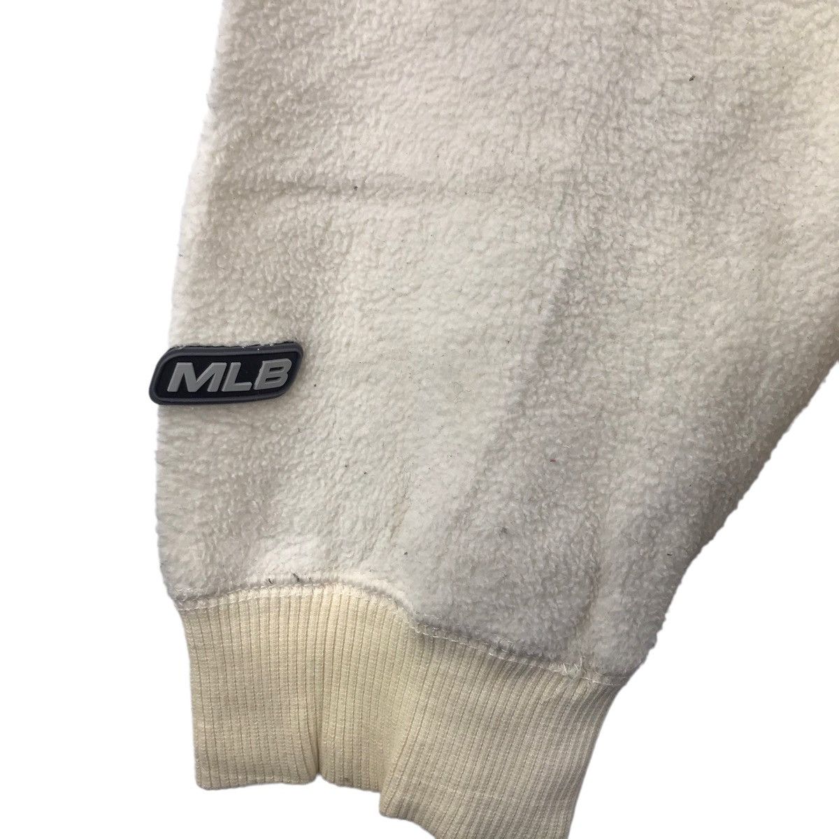 MLB Vintage 90s LA DODGERS Fleece Half Zipper Cream Sweatshirt Size US L / EU 52-54 / 3 - 4 Thumbnail