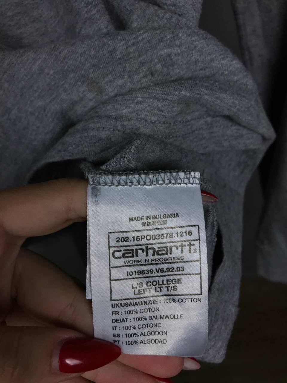 Carhartt Carhartt WIP streetwear big logo college left longsleeve Size US M / EU 48-50 / 2 - 5 Thumbnail