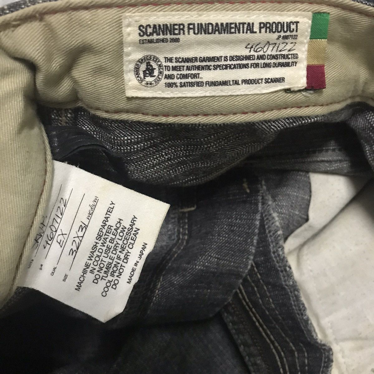 FDMTL SCANNER FUNDAMENTAL PRODUCT Denim Size US 33 - 7 Thumbnail