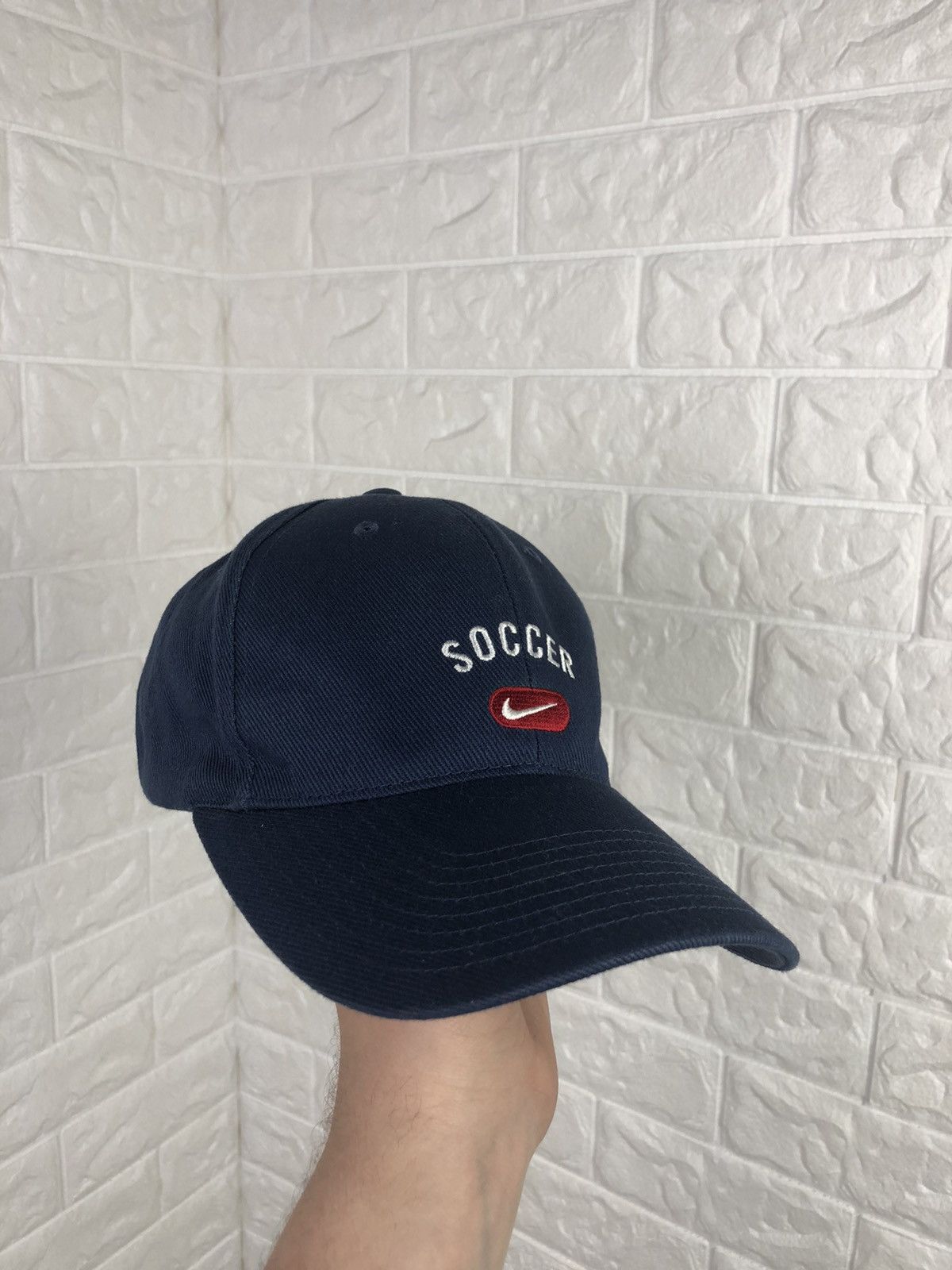 Nike × Vintage Nike Soccer Hat Cap Y2K Size ONE SIZE - 2 Thumbnail