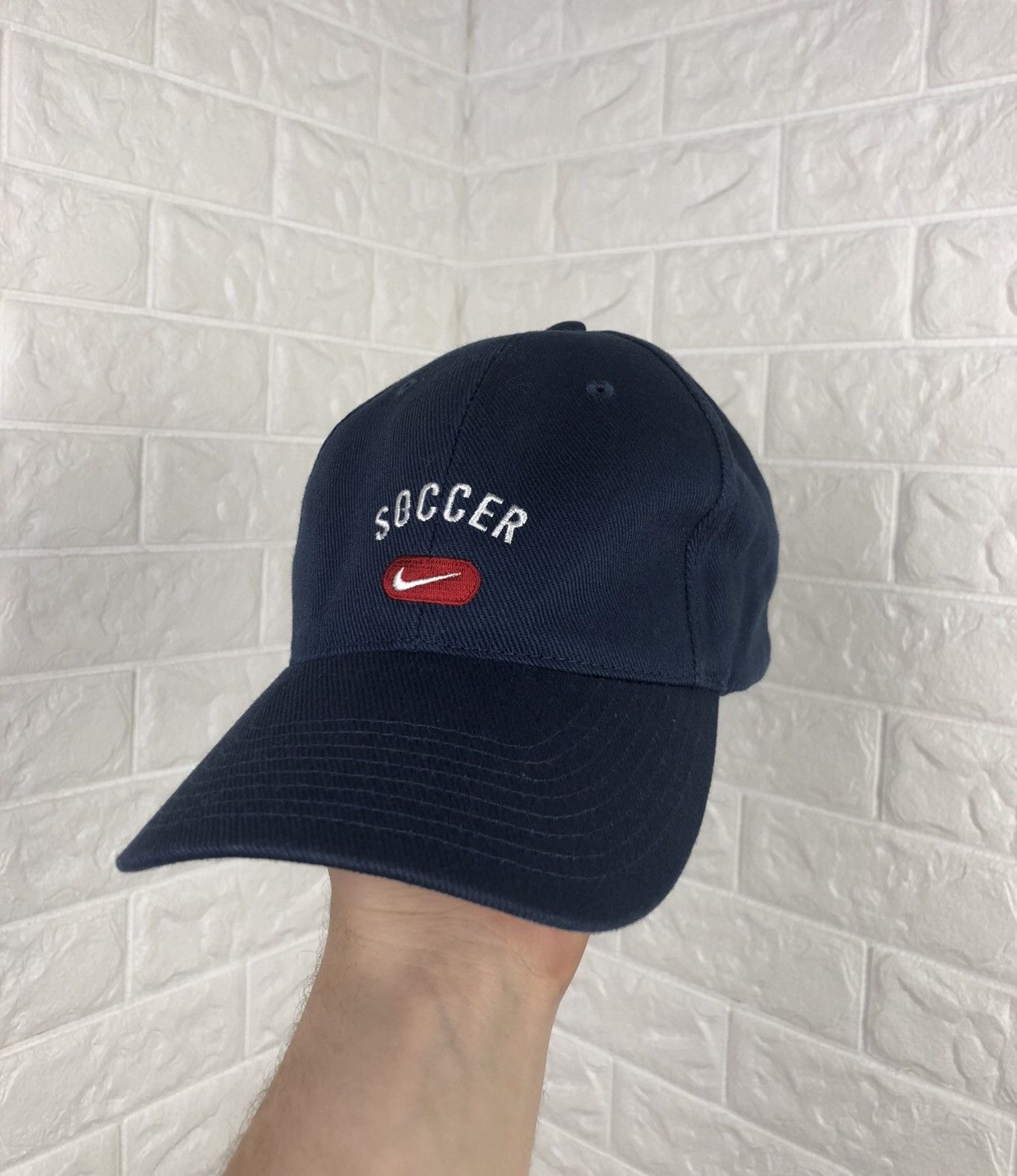 Nike × Vintage Nike Soccer Hat Cap Y2K Size ONE SIZE - 1 Thumbnail