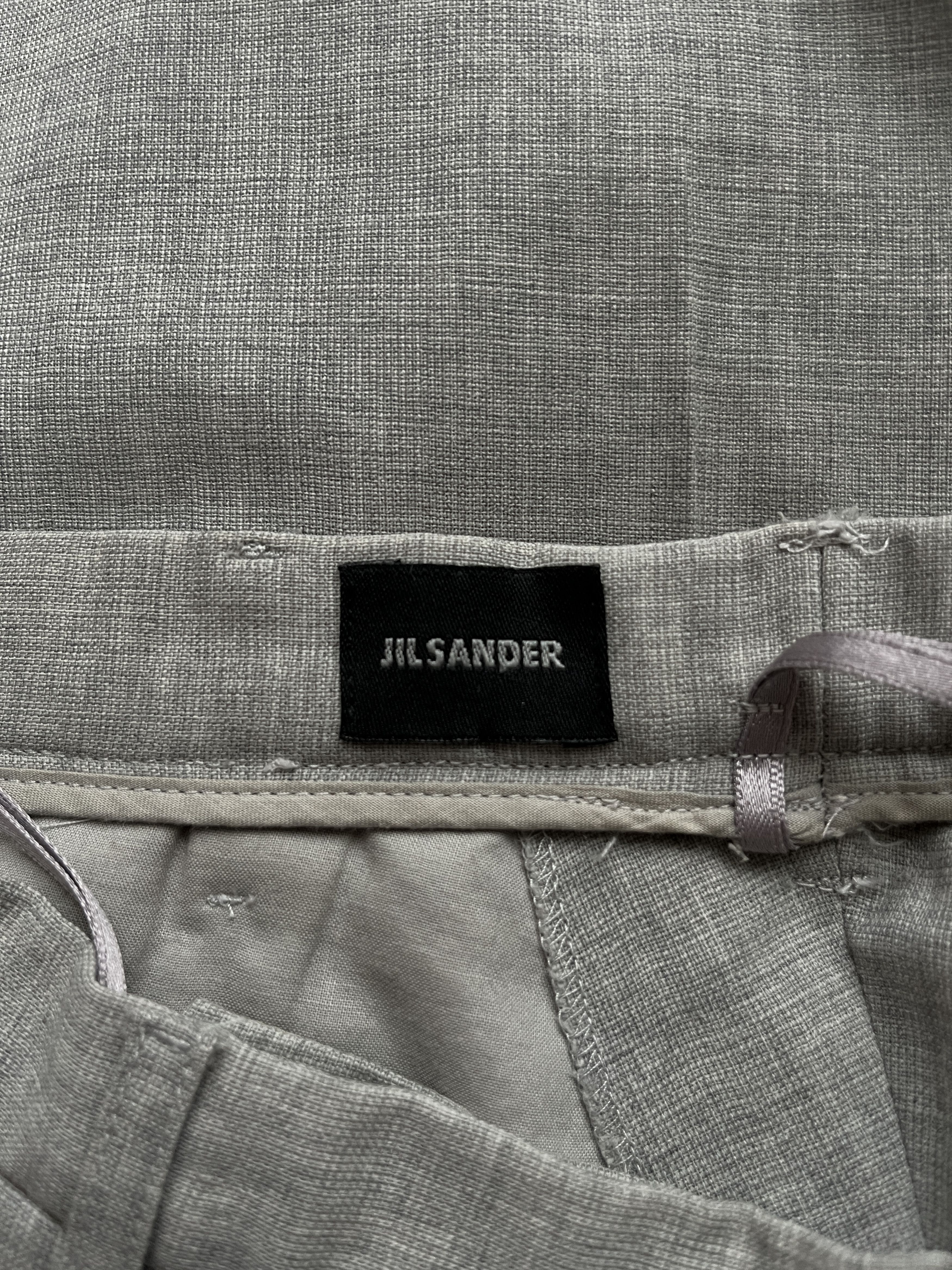 Jil Sander ⚡️QUICK SALE⚡️2000's Jil Sander Beige Wool Trousers Pants Size 25" / US 0 / IT 36 - 3 Thumbnail
