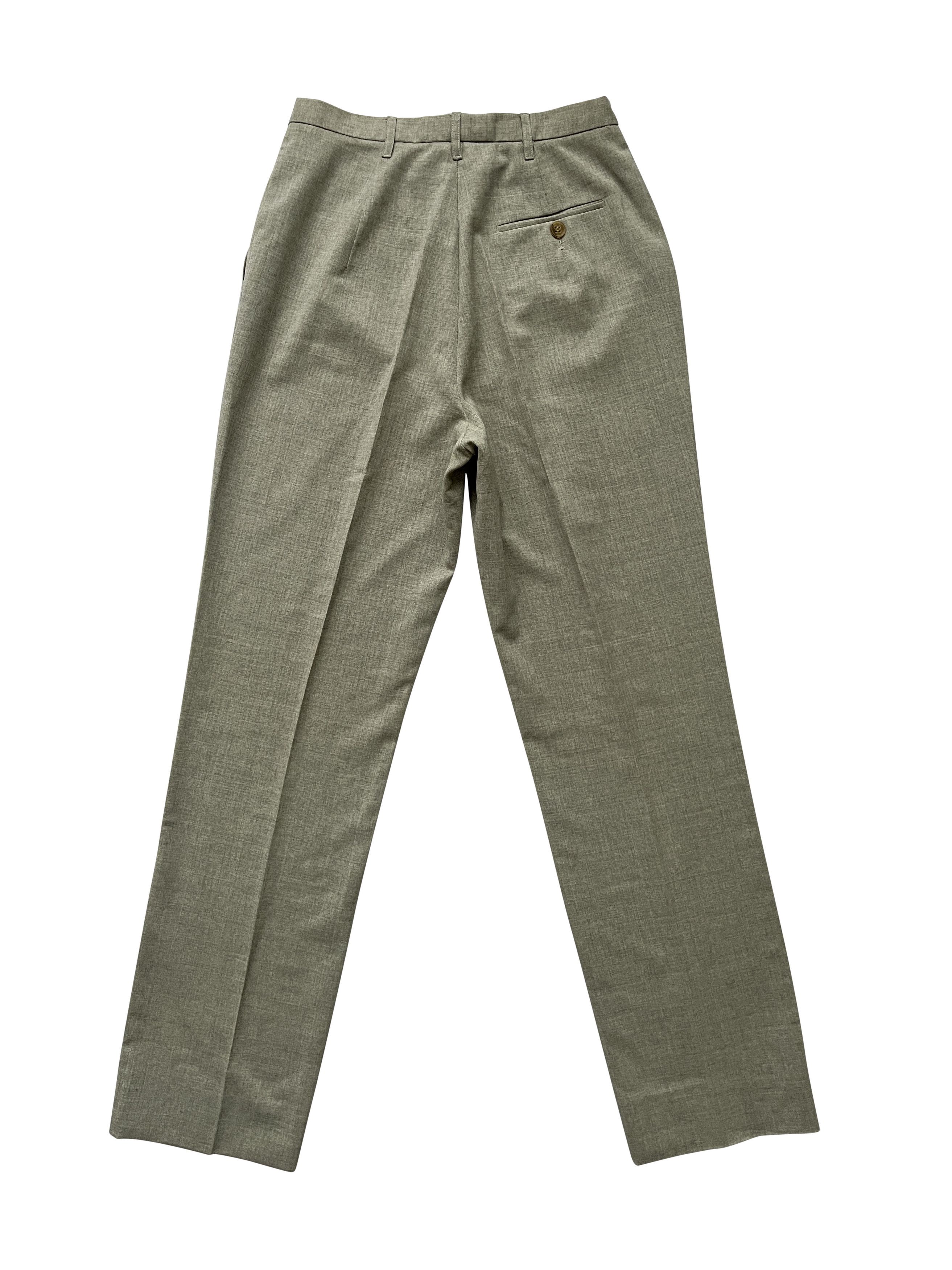 Jil Sander ⚡️QUICK SALE⚡️2000's Jil Sander Beige Wool Trousers Pants Size 25" / US 0 / IT 36 - 2 Thumbnail