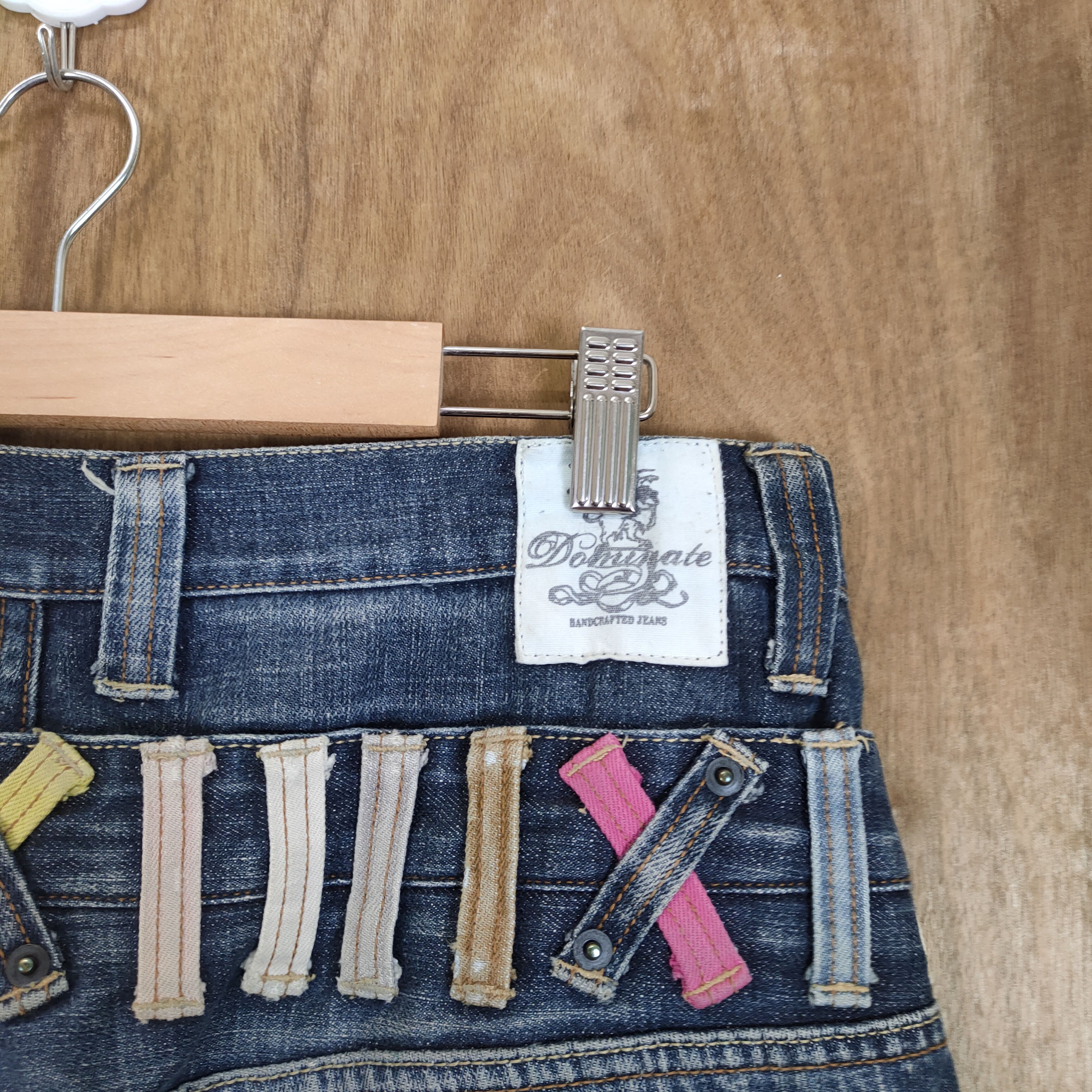 Japanese Brand DOMINATE DOUBLE WAIST JEANS DENIM PANTS Size US 34 / EU 50 - 11 Thumbnail