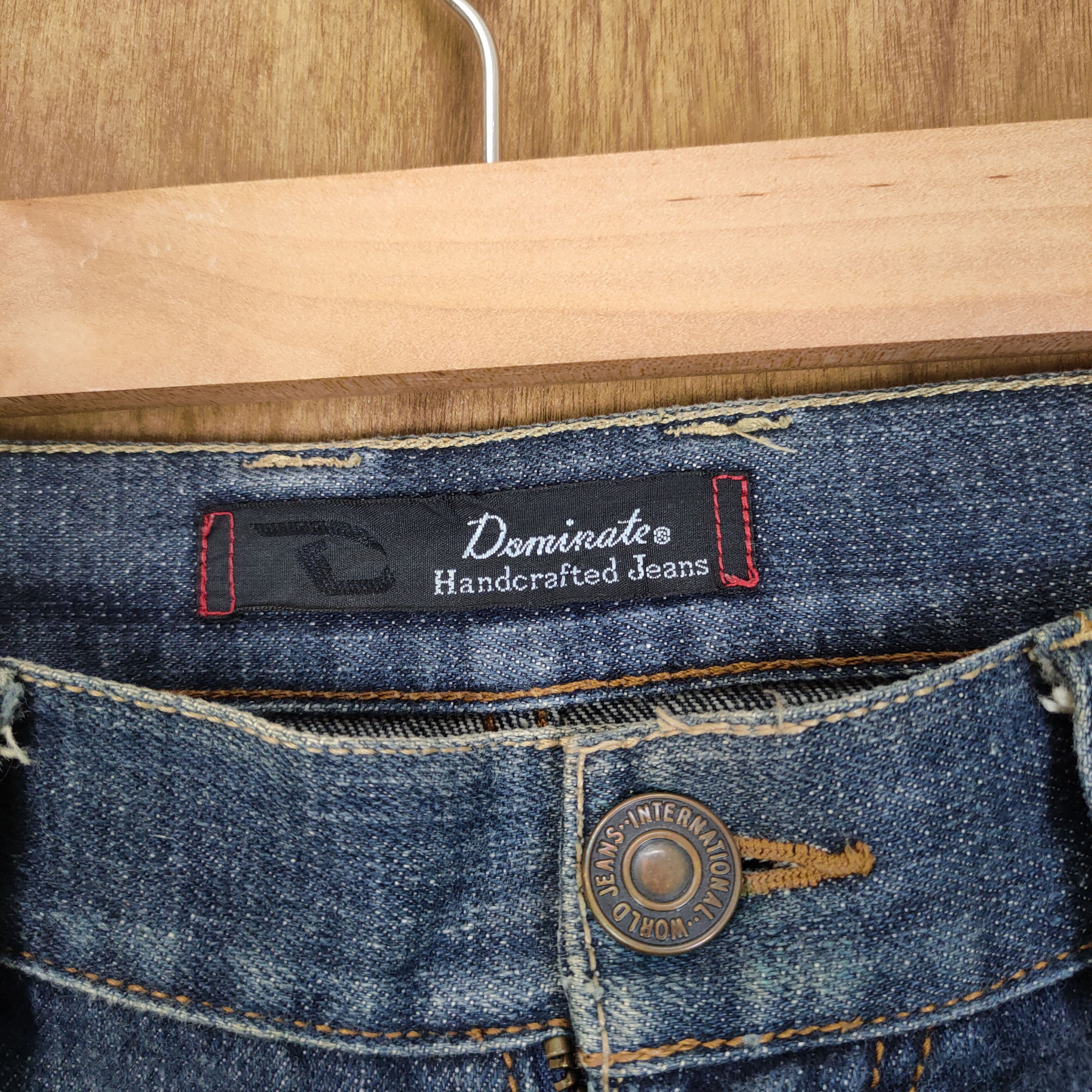 Japanese Brand DOMINATE DOUBLE WAIST JEANS DENIM PANTS Size US 34 / EU 50 - 7 Thumbnail