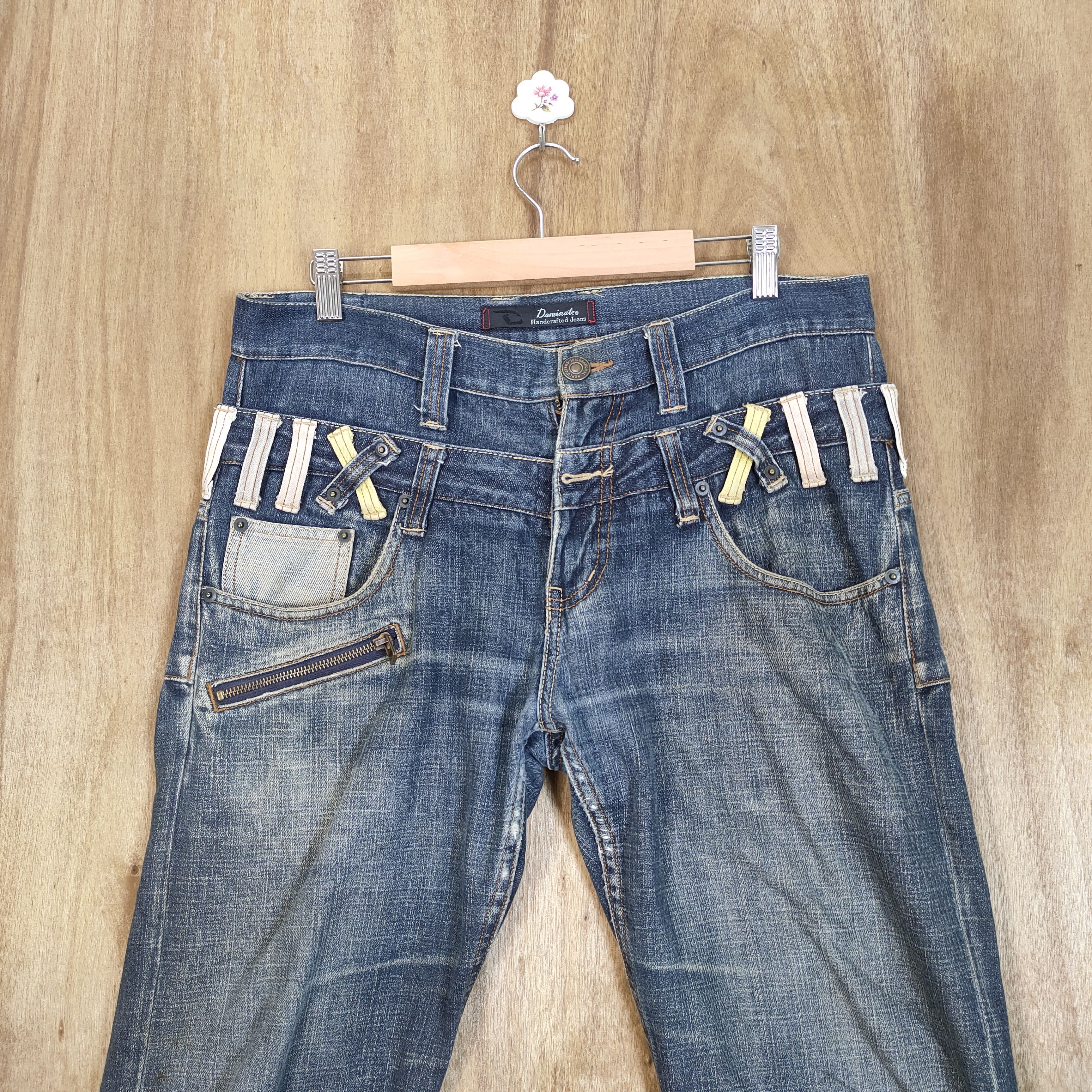 Japanese Brand DOMINATE DOUBLE WAIST JEANS DENIM PANTS Size US 34 / EU 50 - 2 Thumbnail