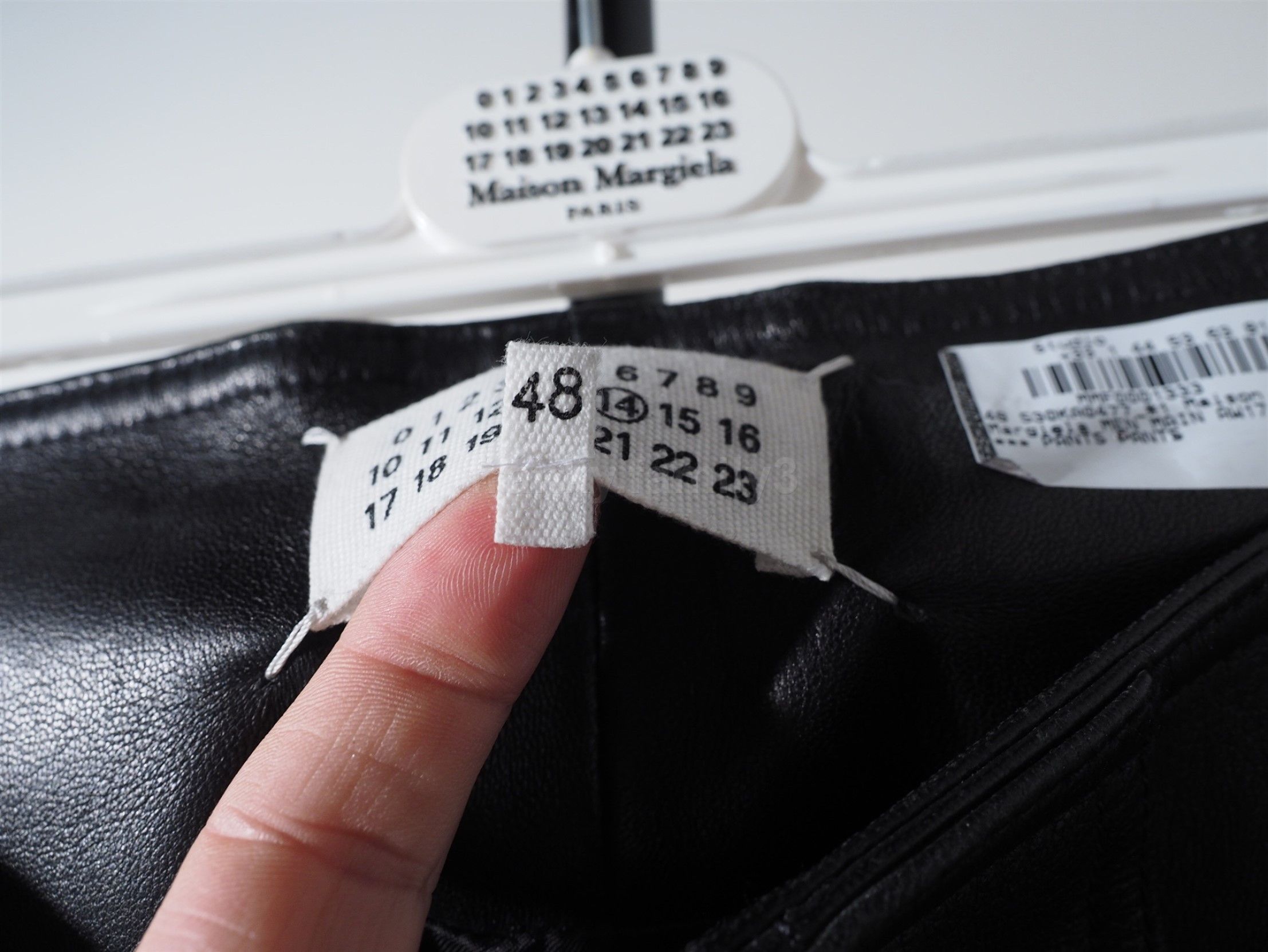 Maison Margiela margiela leather pants in black Size US 32 / EU 48 - 2 Thumbnail