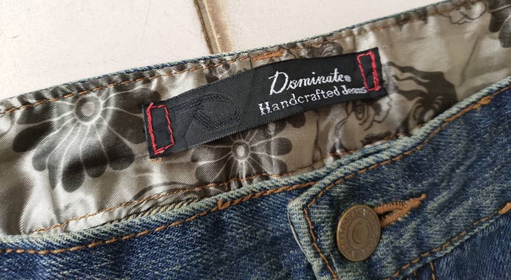 Dragonfly Dsiminate Sukajan embroidered Big Koi Denim Size US 37 - 5 Thumbnail