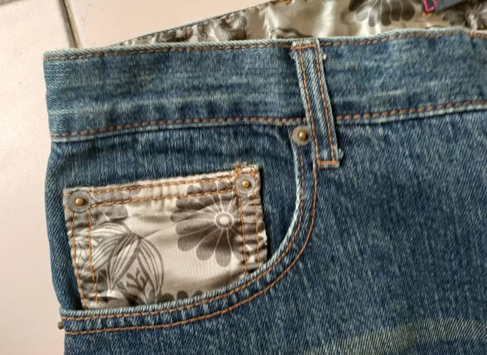 Dragonfly Dsiminate Sukajan embroidered Big Koi Denim Size US 37 - 4 Thumbnail
