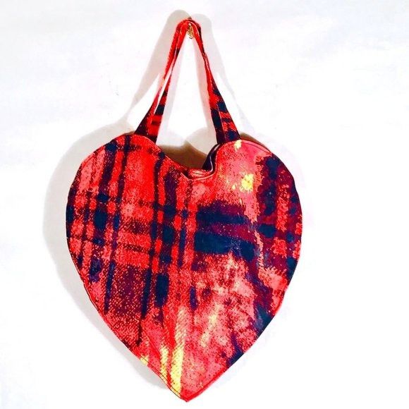 Other CONCEPTUAL SUBCULTURE Handmade Gigantic Heart Handbag Tote R Size ONE SIZE - 3 Thumbnail