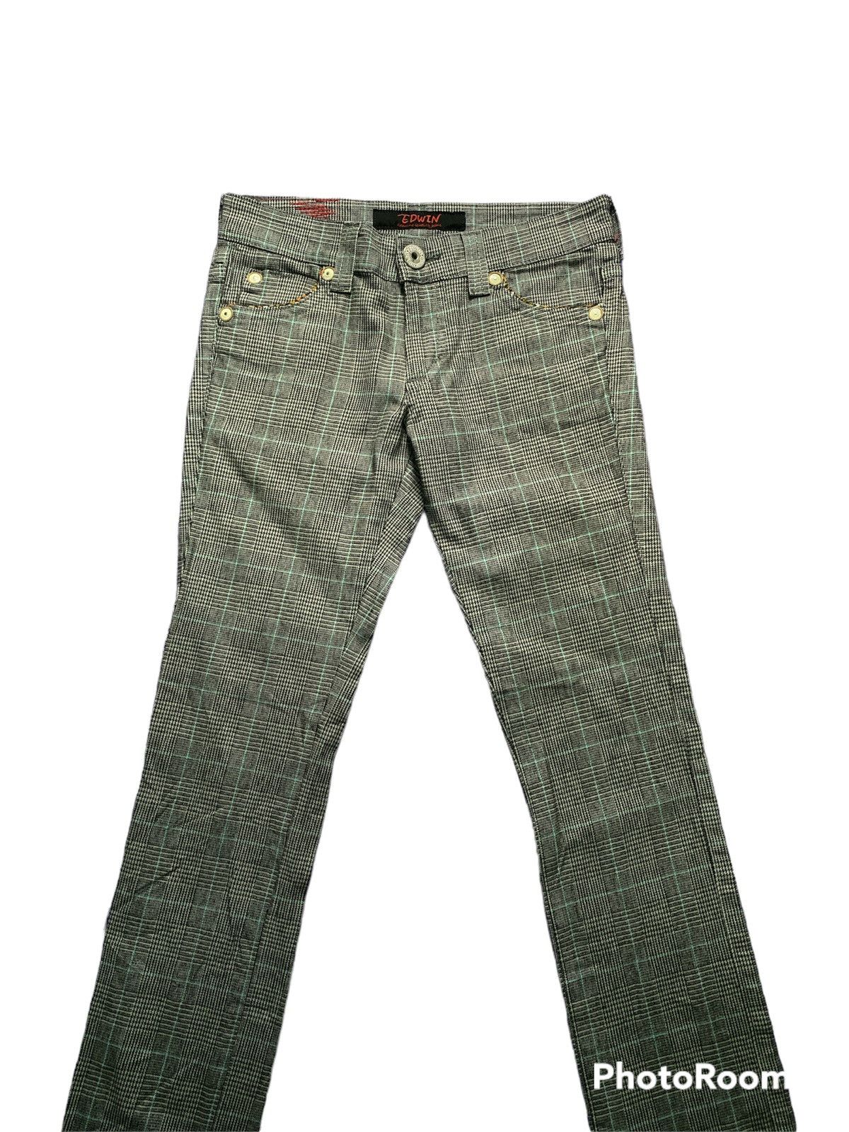 Edwin × Hysteric Glamour × Tornado Mart Edwin 462XVL Vintage Plaid Tartan Bondage Punk Size US 31 - 6 Thumbnail