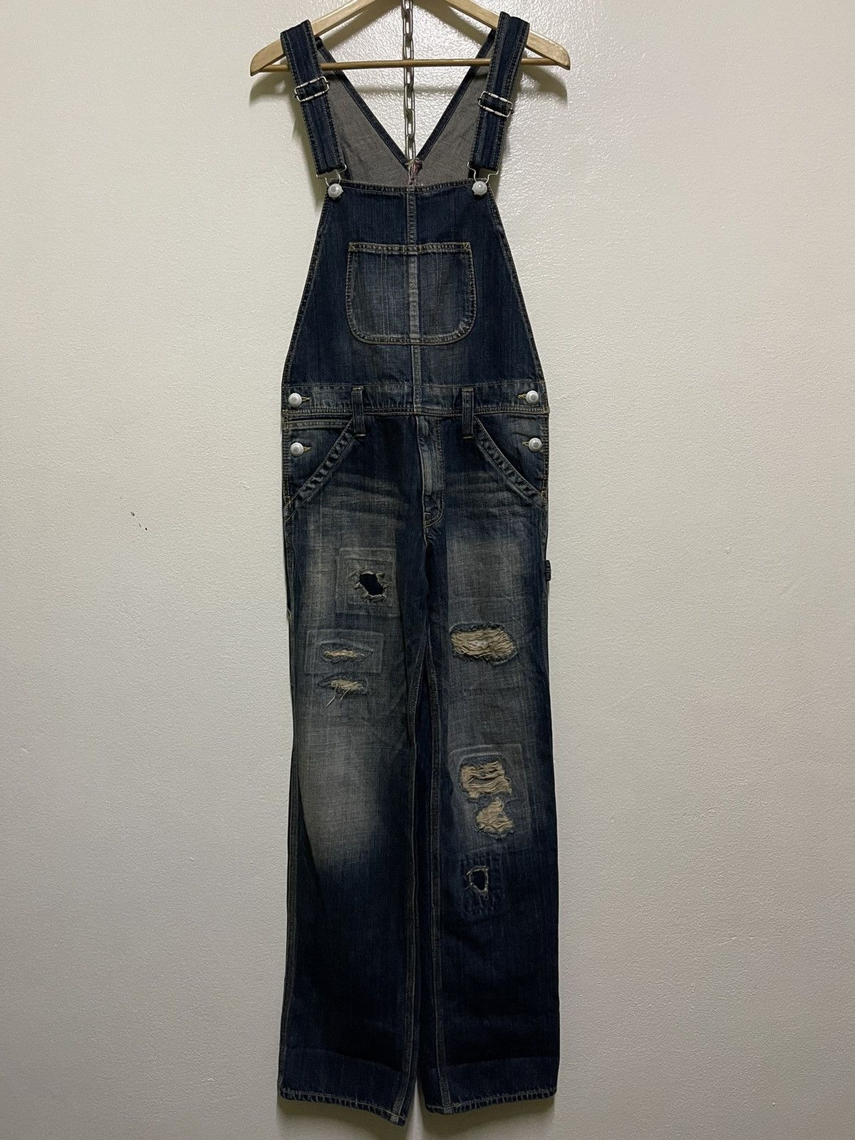 Japanese Brand Vanquish Overall Distressed Size US 32 / EU 48 - 1 Thumbnail