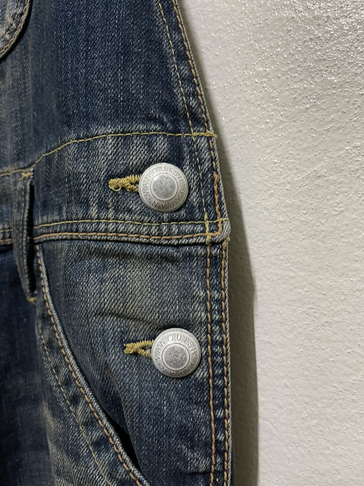 Japanese Brand Vanquish Overall Distressed Size US 32 / EU 48 - 10 Thumbnail