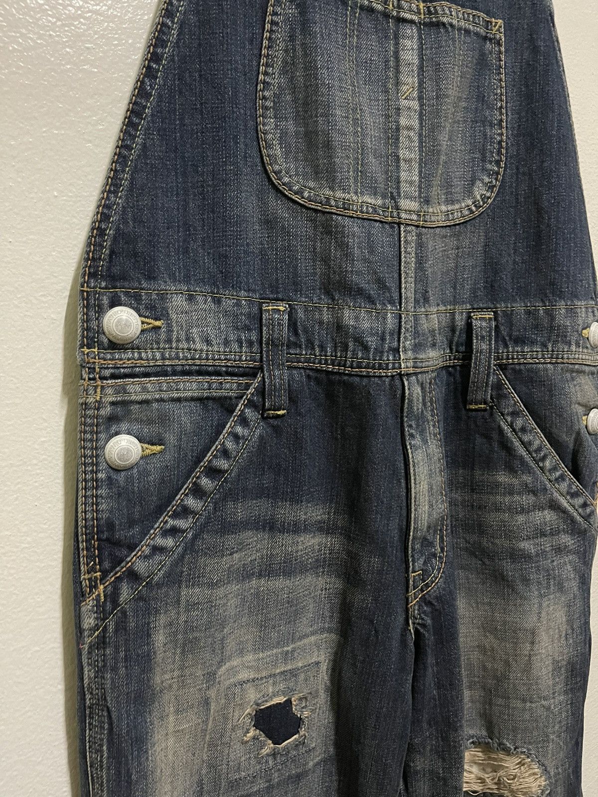 Japanese Brand Vanquish Overall Distressed Size US 32 / EU 48 - 3 Thumbnail