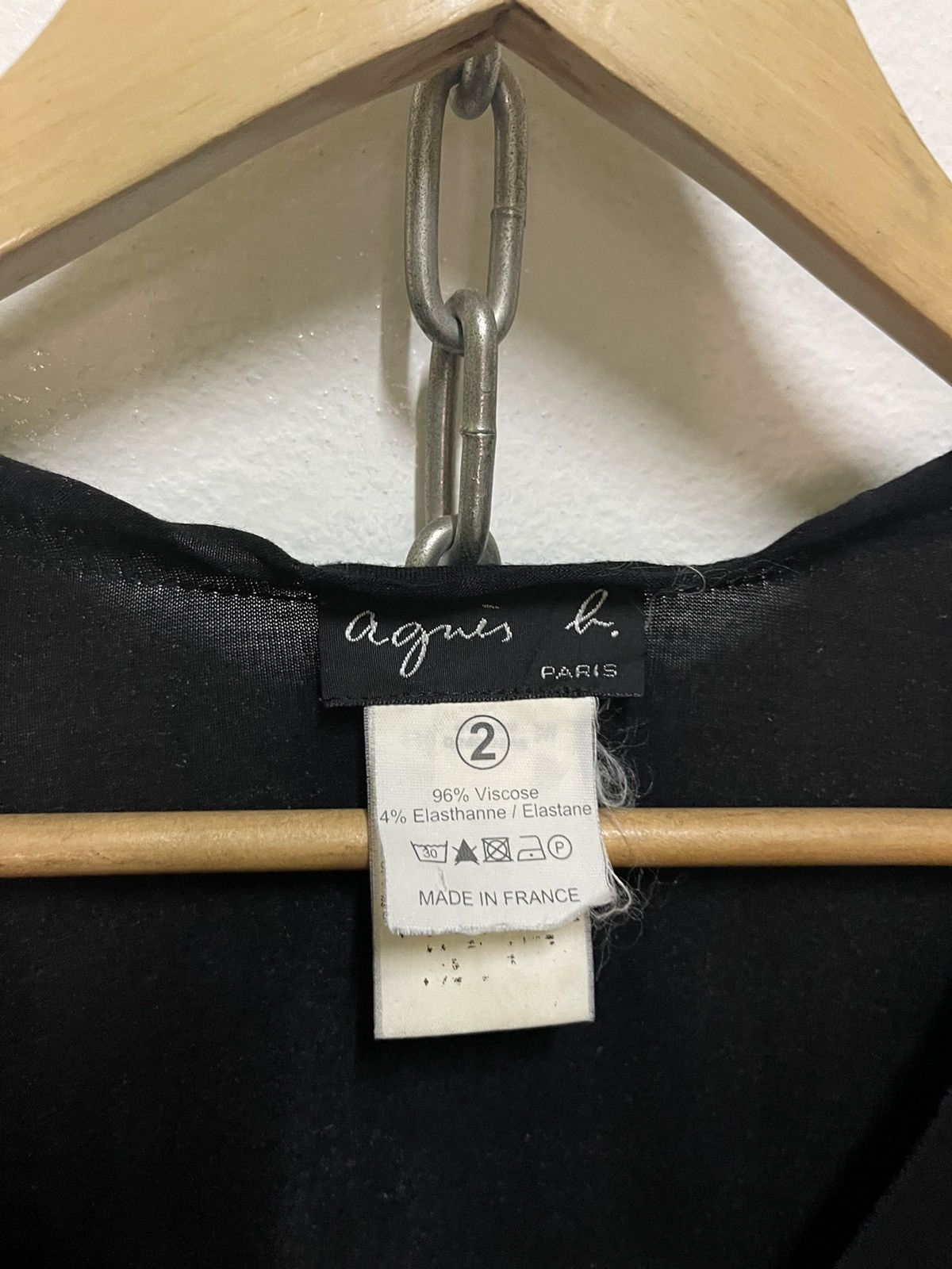 Japanese Brand × agnes b. Agnes b. Mini Dresses Long Sleeve Black Size M / US 6-8 / IT 42-44 - 5 Thumbnail