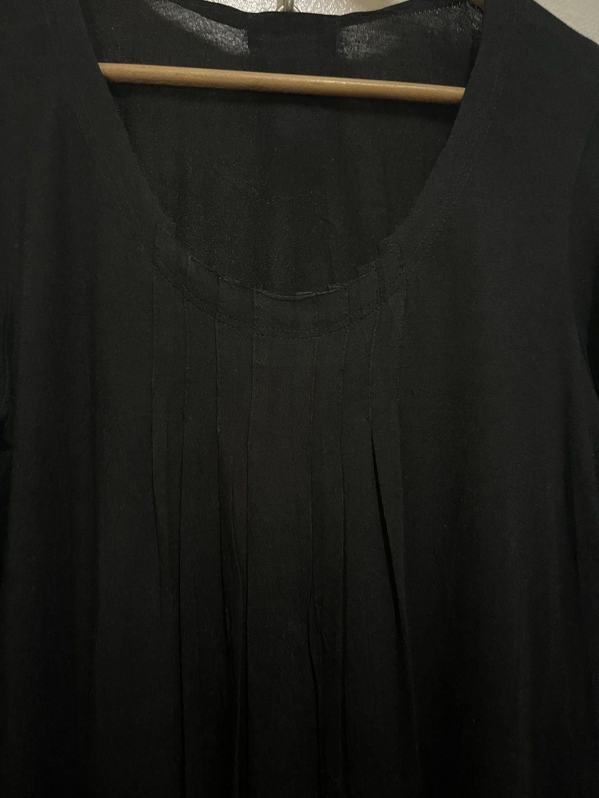 Japanese Brand × agnes b. Agnes b. Mini Dresses Long Sleeve Black Size M / US 6-8 / IT 42-44 - 4 Thumbnail