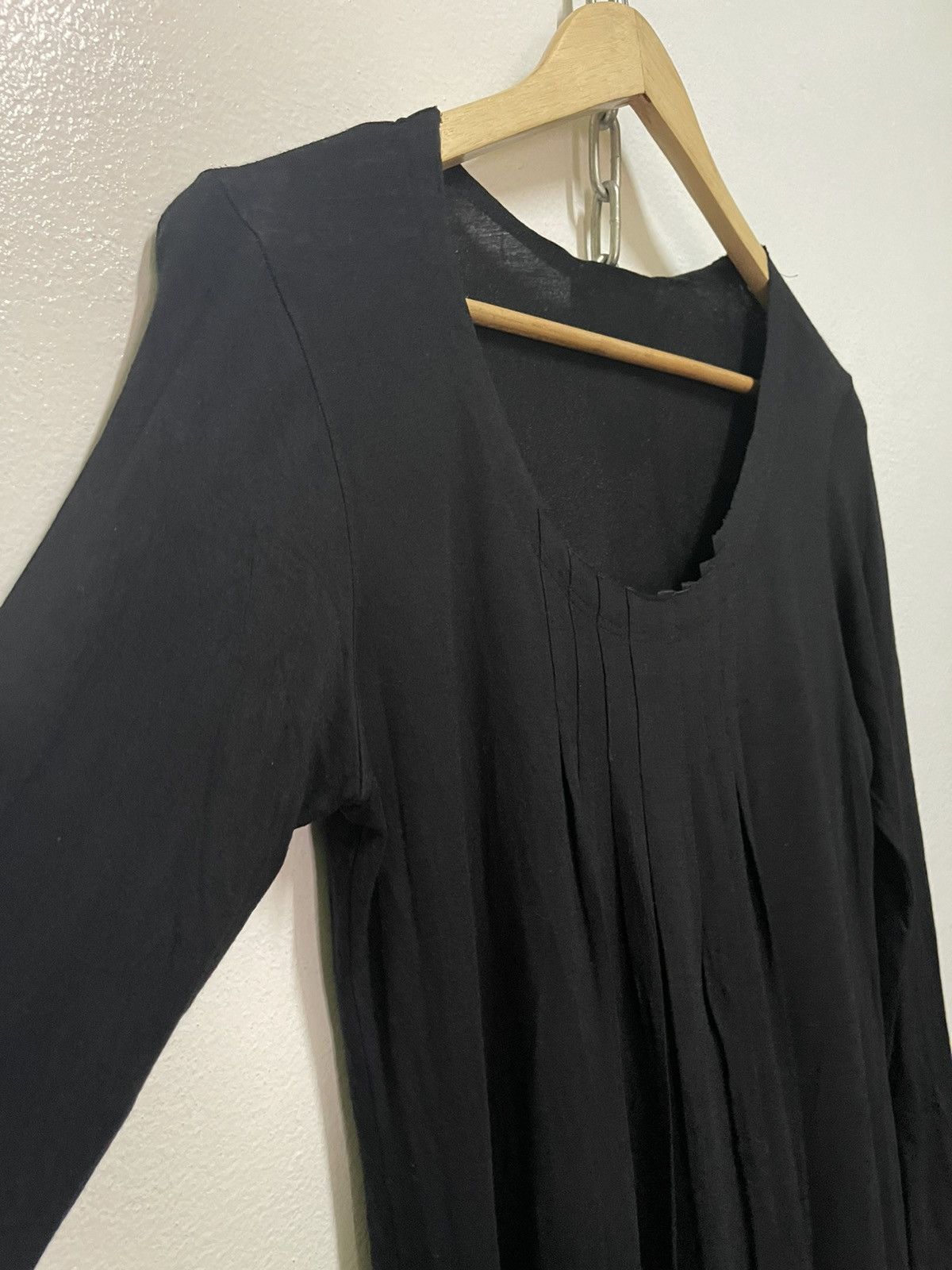 Japanese Brand × agnes b. Agnes b. Mini Dresses Long Sleeve Black Size M / US 6-8 / IT 42-44 - 2 Thumbnail