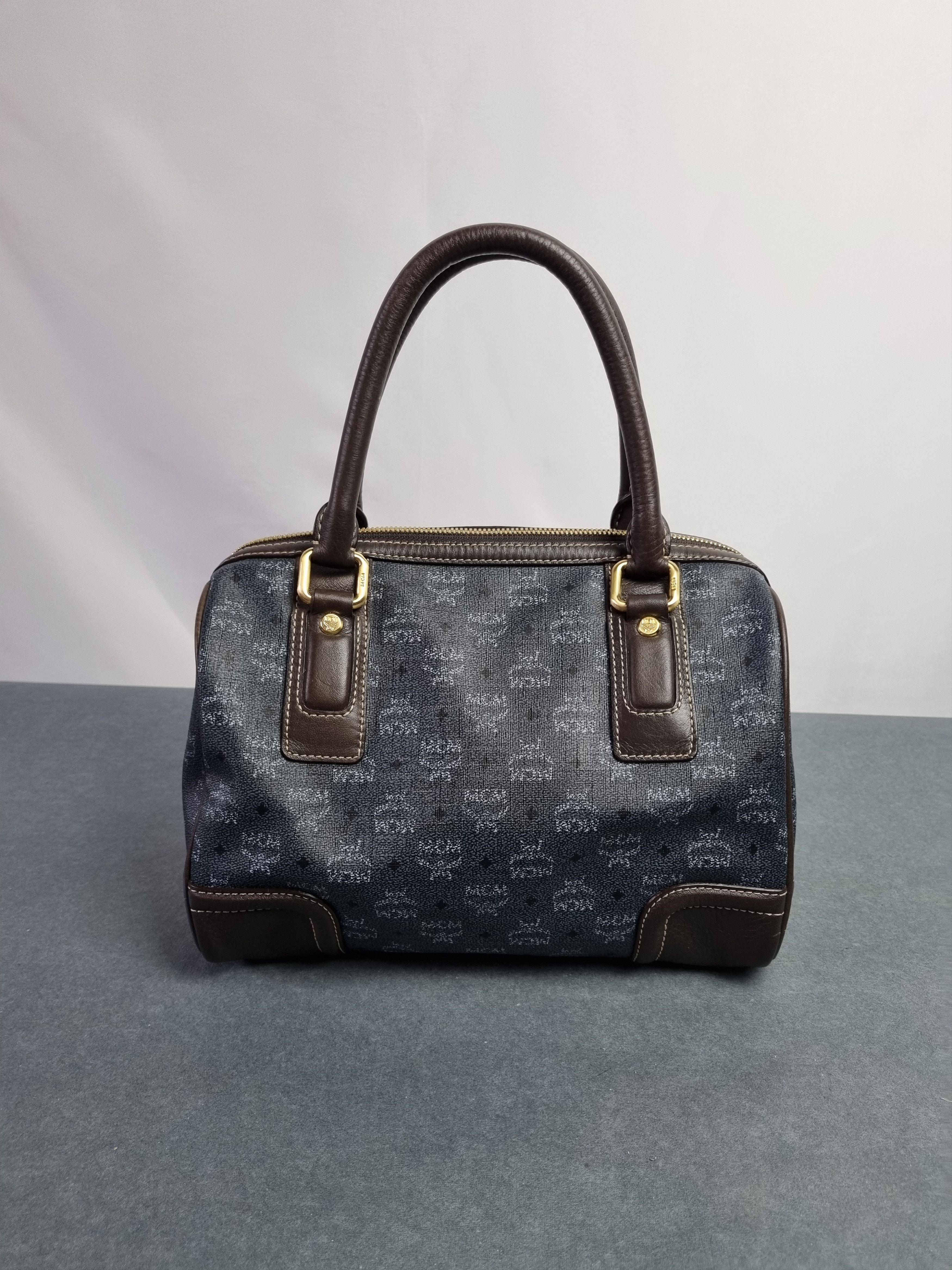 Leather × MCM Rare MCM Monogram Leather Hand Roomy Bag Size ONE SIZE - 3 Thumbnail