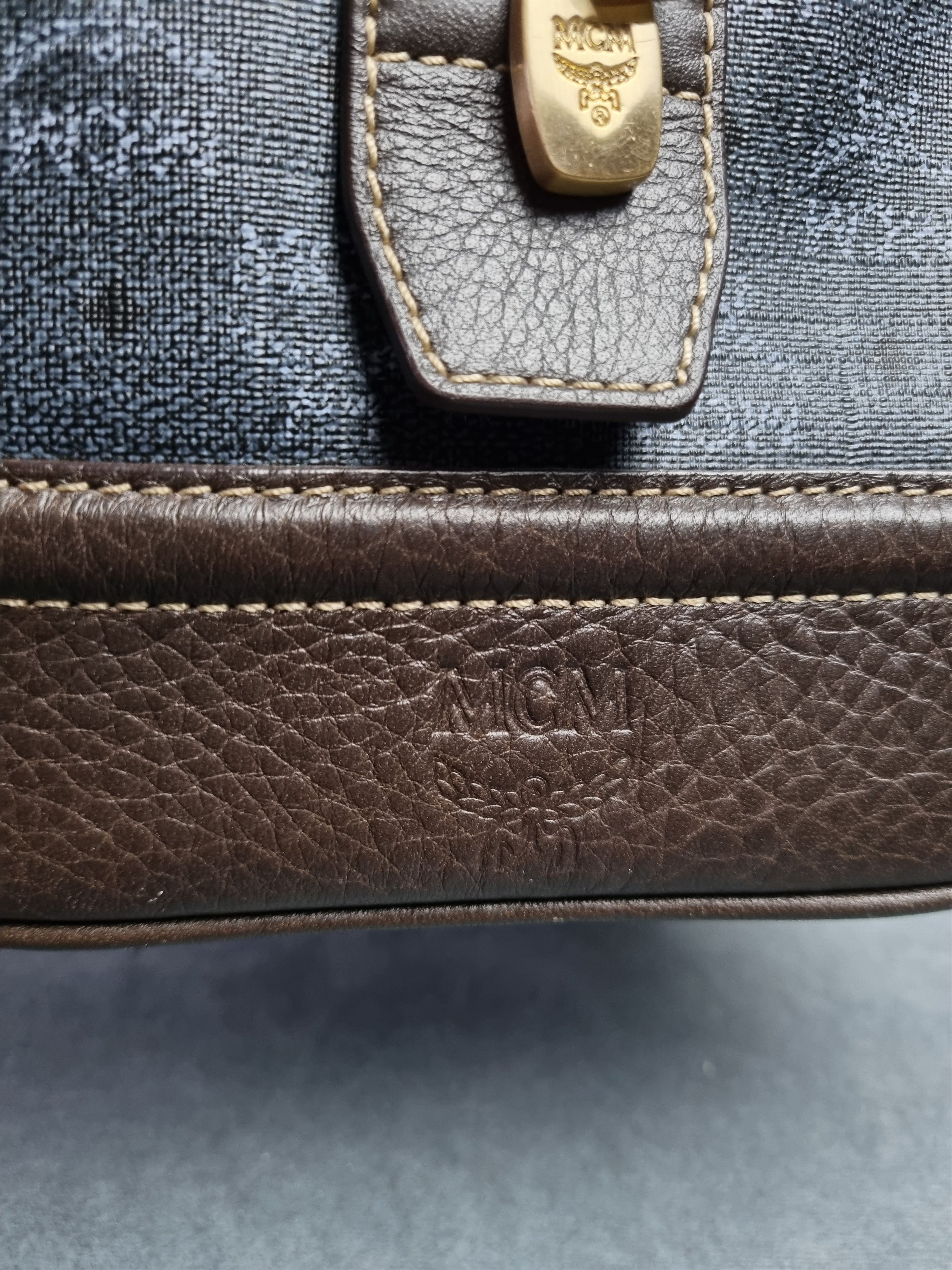 Leather × MCM Rare MCM Monogram Leather Hand Roomy Bag Size ONE SIZE - 14 Thumbnail