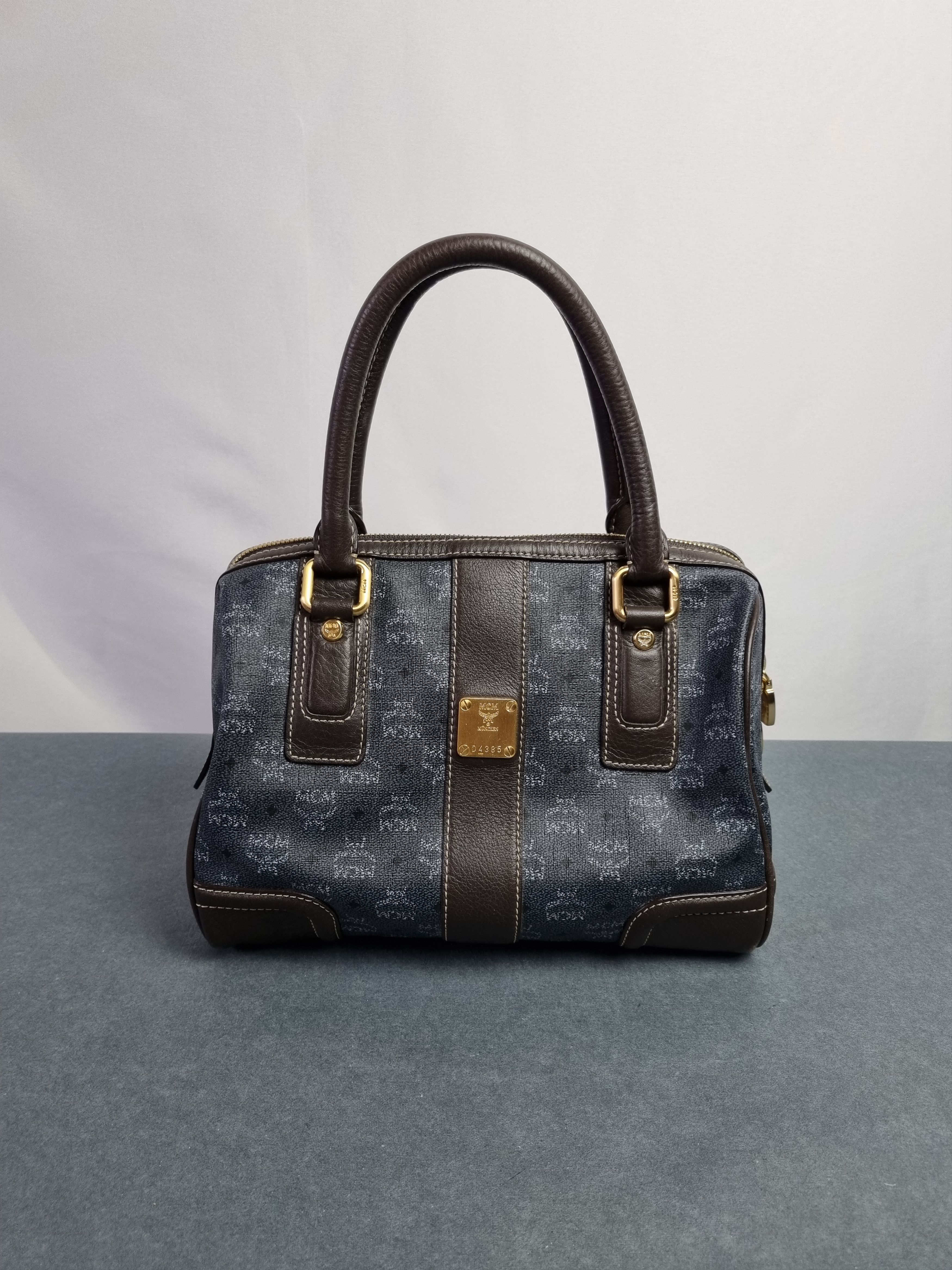 Leather × MCM Rare MCM Monogram Leather Hand Roomy Bag Size ONE SIZE - 1 Thumbnail