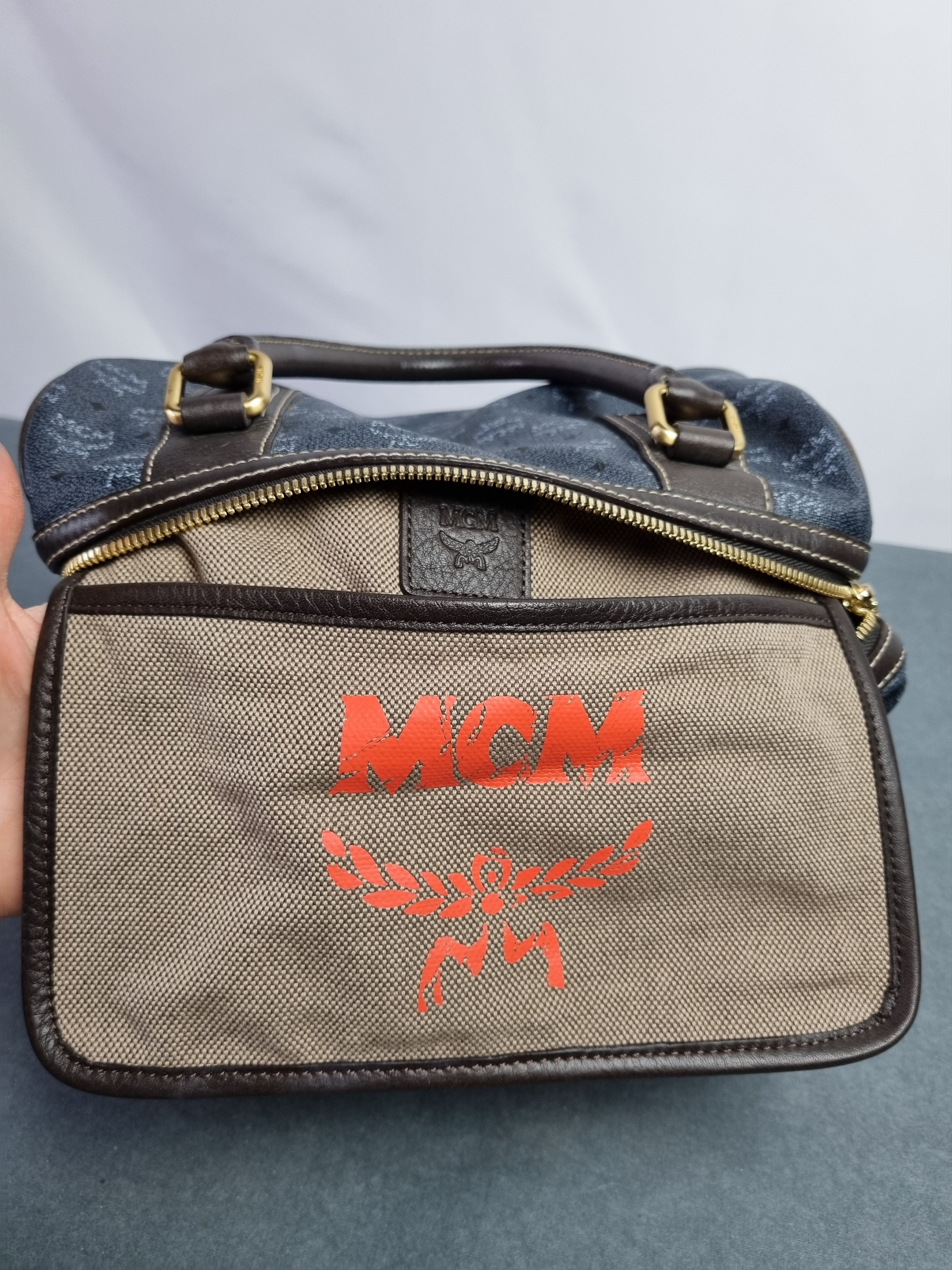 Leather × MCM Rare MCM Monogram Leather Hand Roomy Bag Size ONE SIZE - 9 Thumbnail