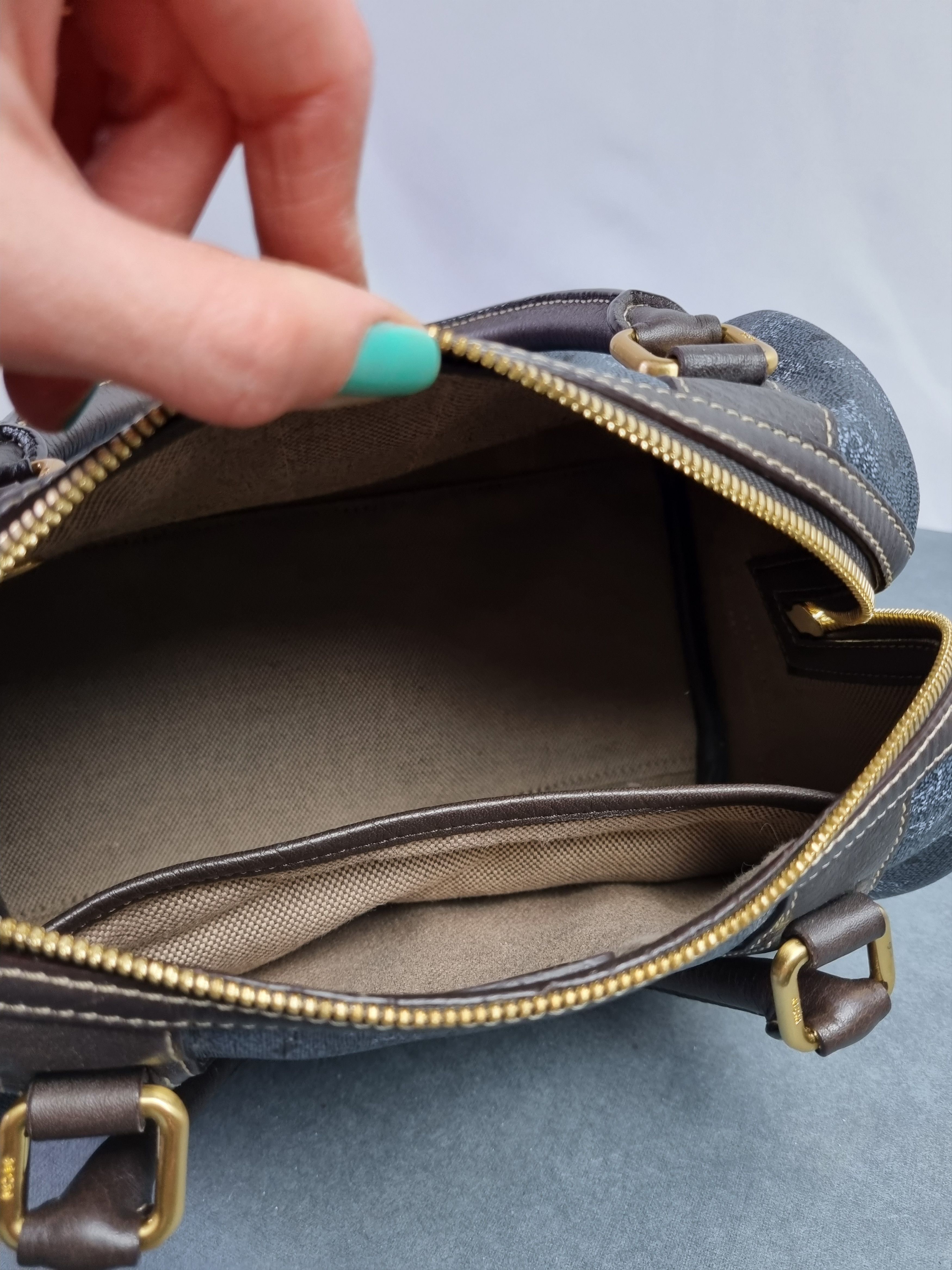 Leather × MCM Rare MCM Monogram Leather Hand Roomy Bag Size ONE SIZE - 8 Thumbnail