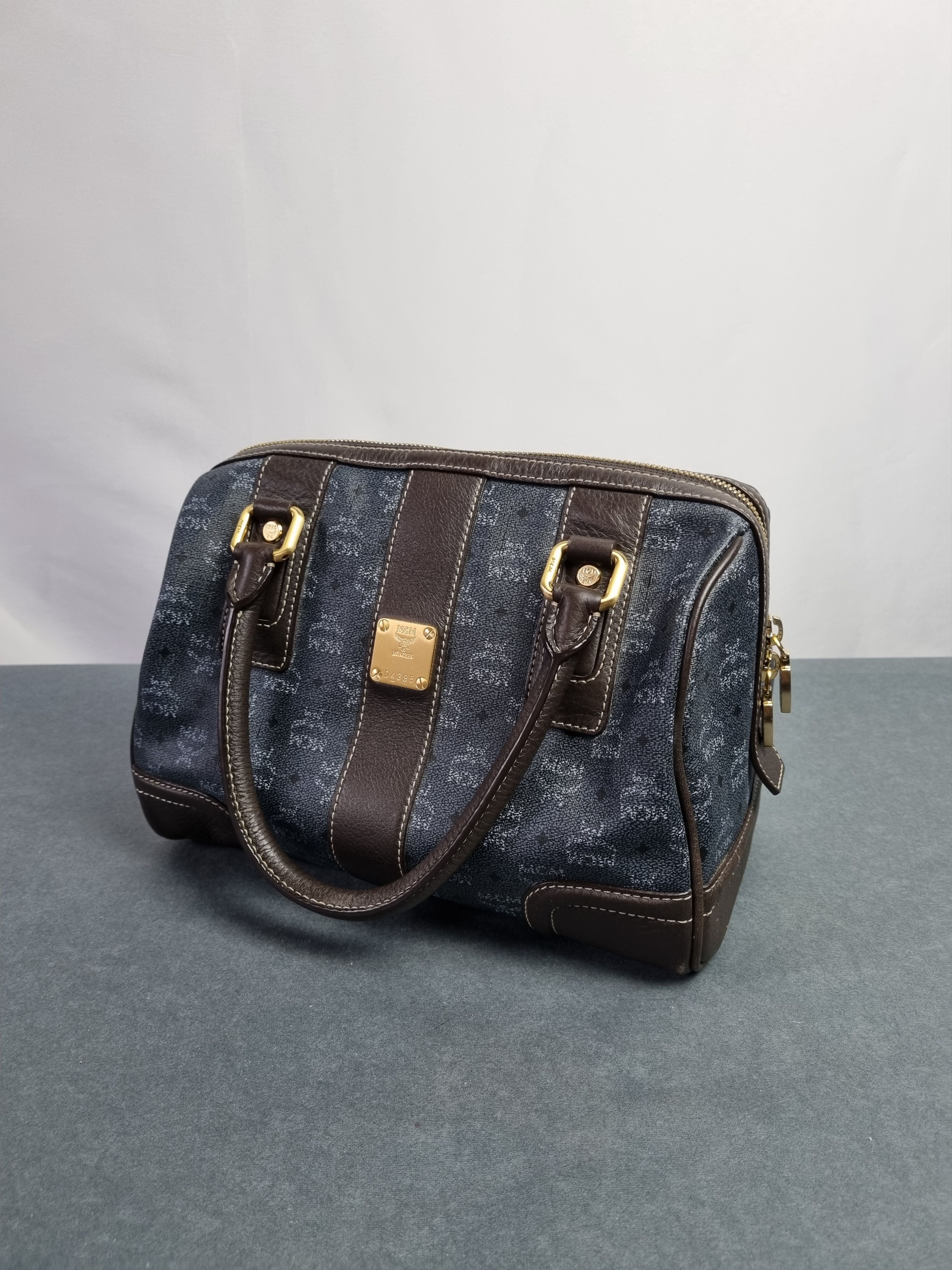 Leather × MCM Rare MCM Monogram Leather Hand Roomy Bag Size ONE SIZE - 2 Thumbnail